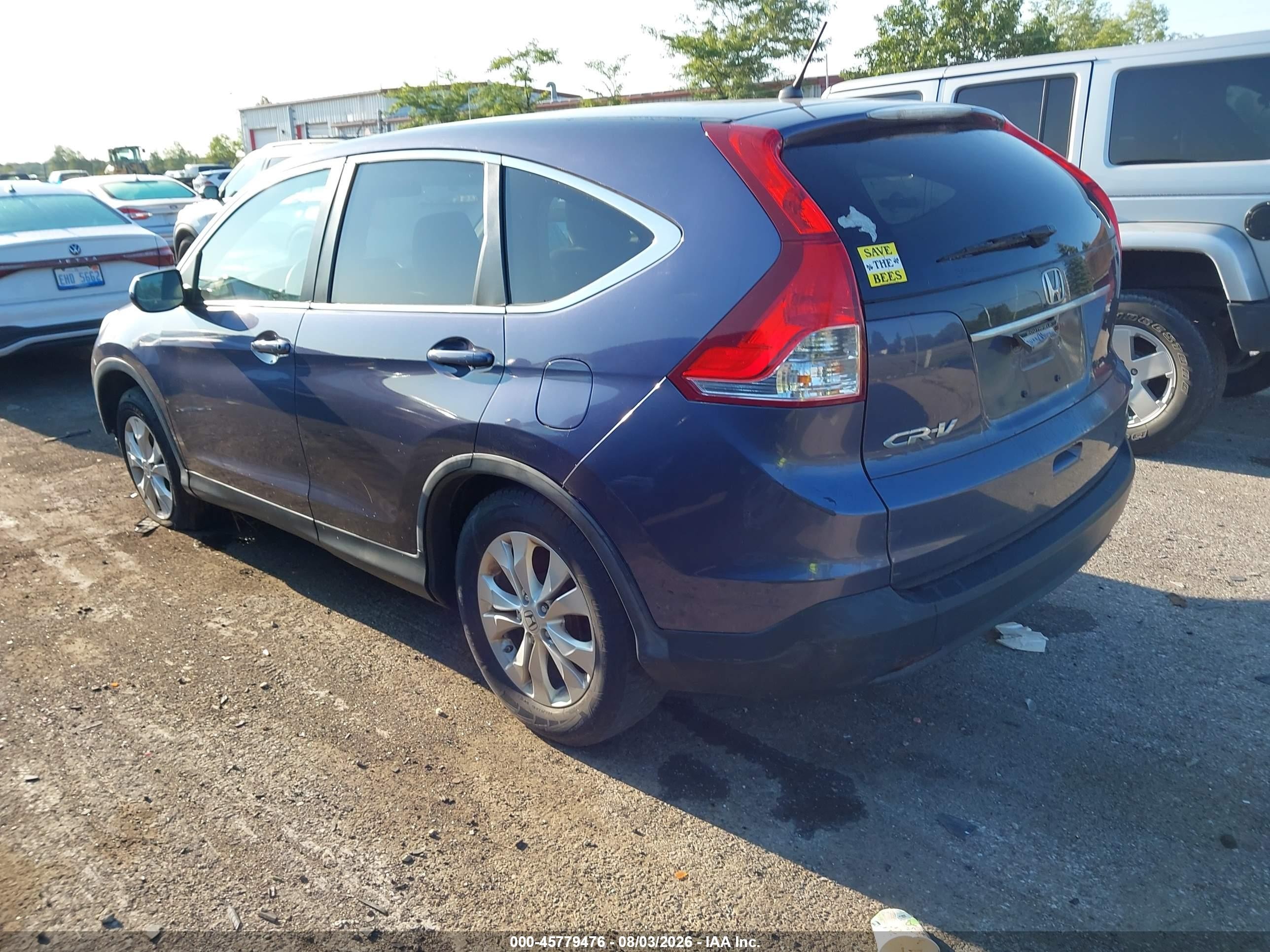 2013 Honda Cr-v Ex Dark Blue vin: 3CZRM3H5XDG701136