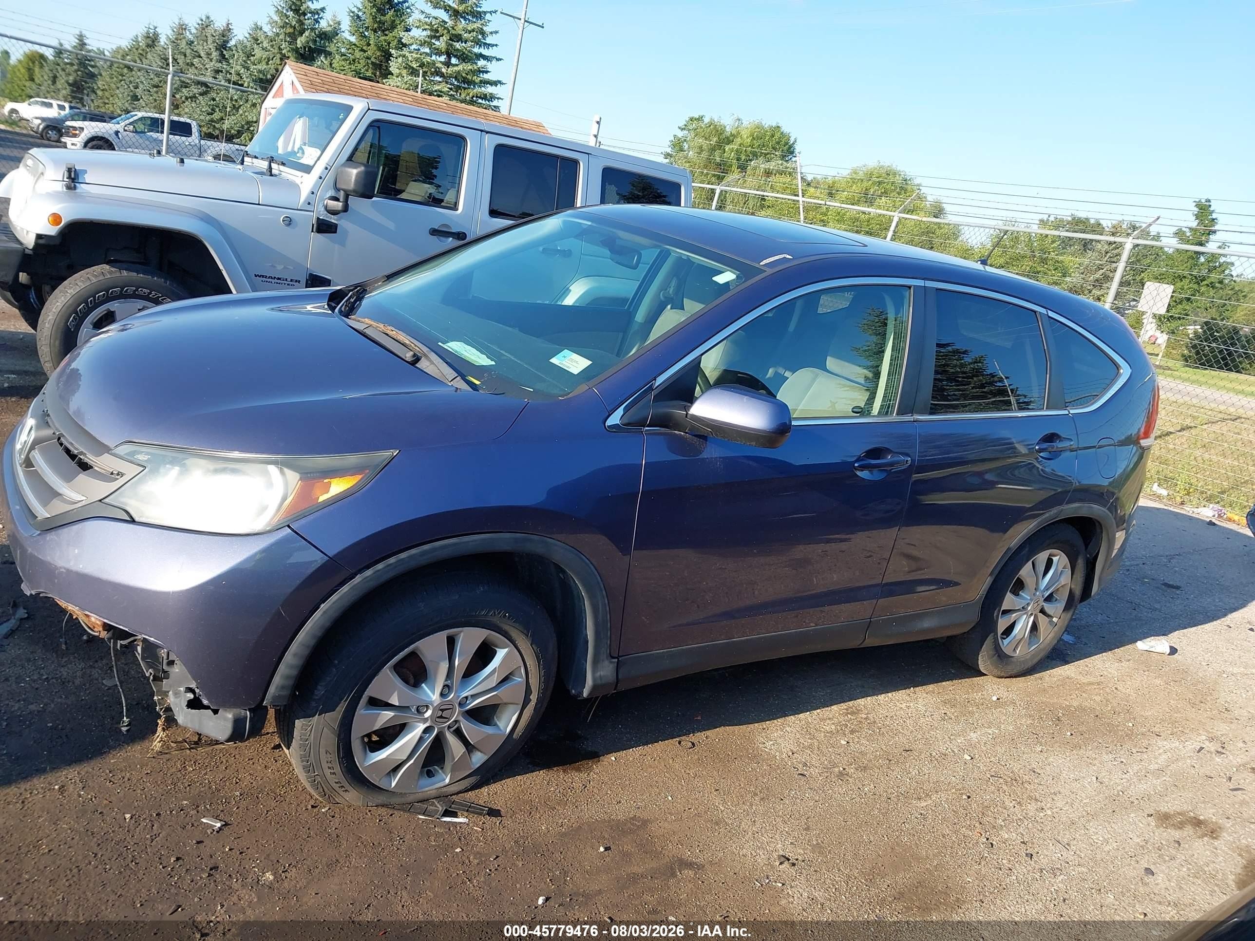 2013 Honda Cr-v Ex Dark Blue vin: 3CZRM3H5XDG701136