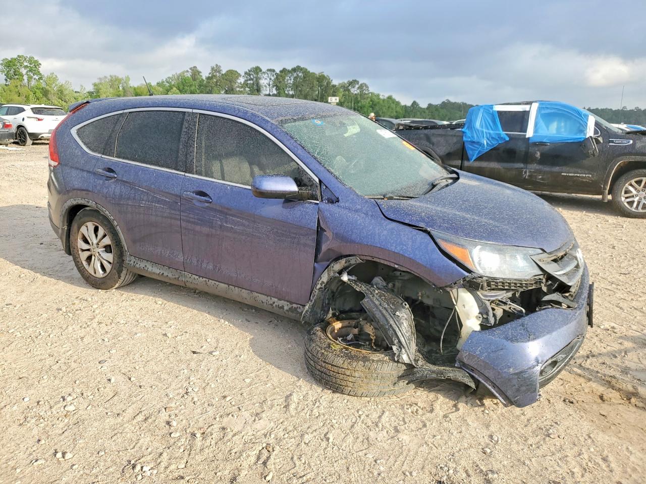 2013 Honda Cr-v Ex Blue vin: 3CZRM3H5XDG702514