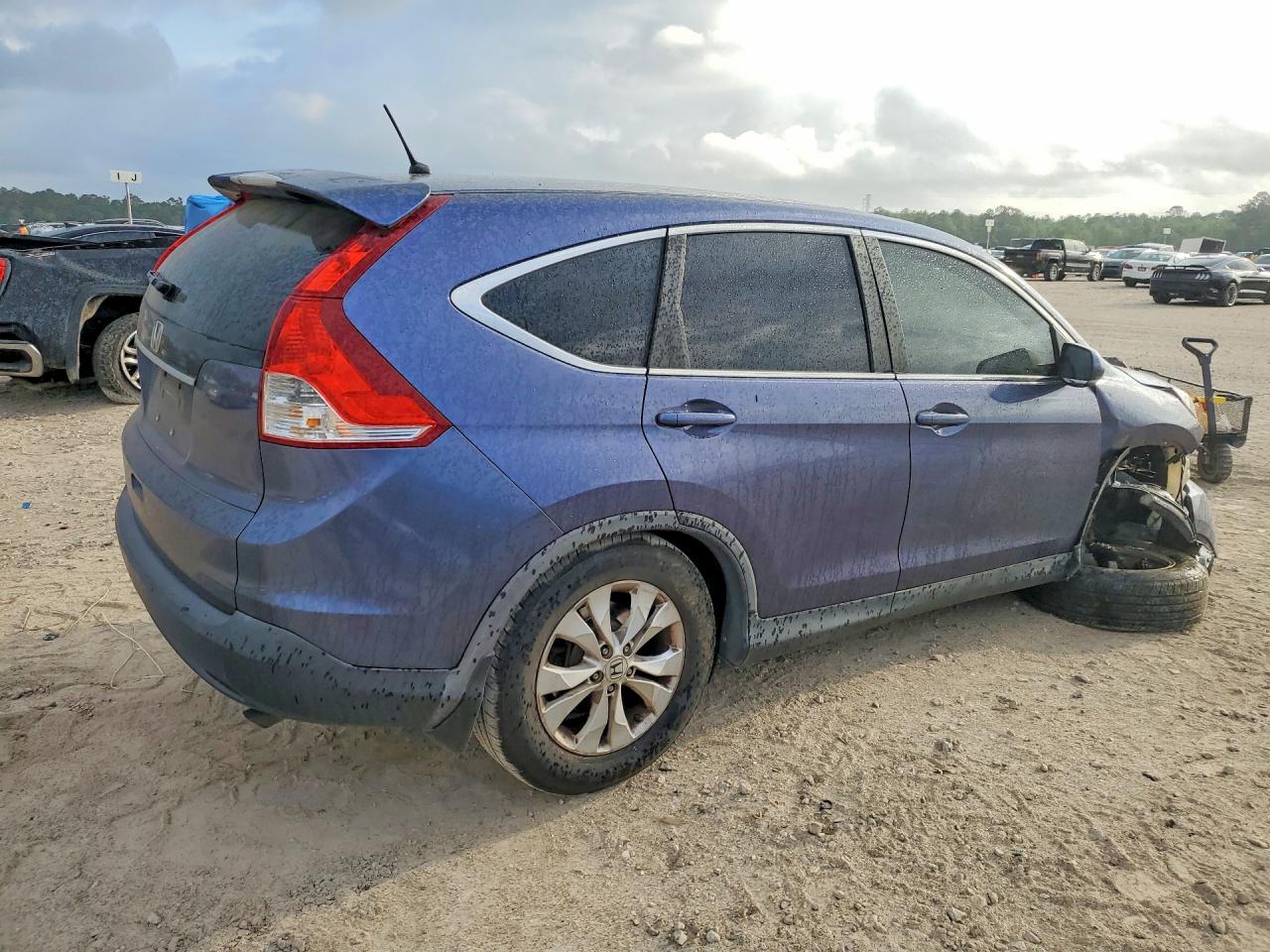 2013 Honda Cr-v Ex Blue vin: 3CZRM3H5XDG702514