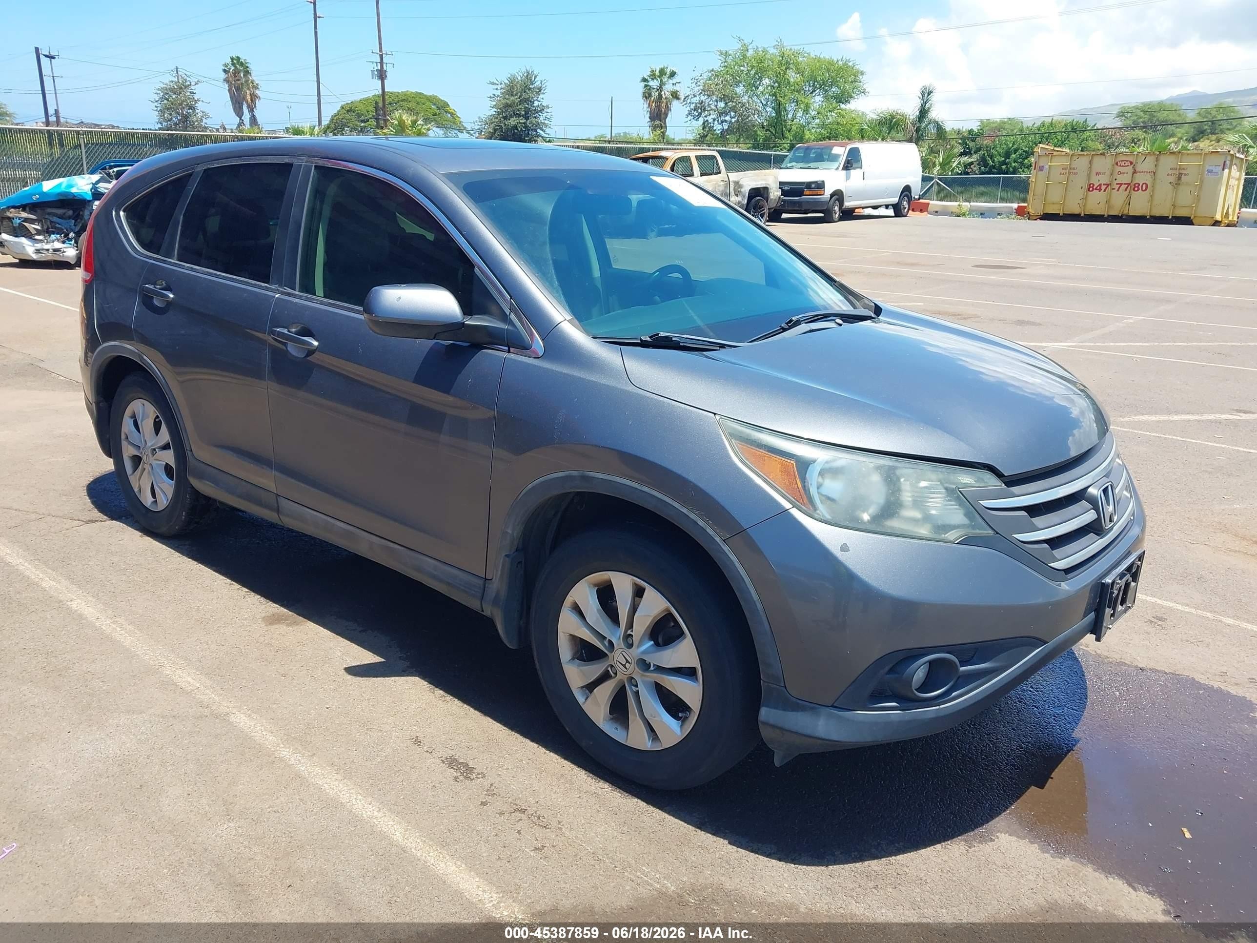 2013 Honda Cr-v Ex Gray vin: 3CZRM3H5XDG702965