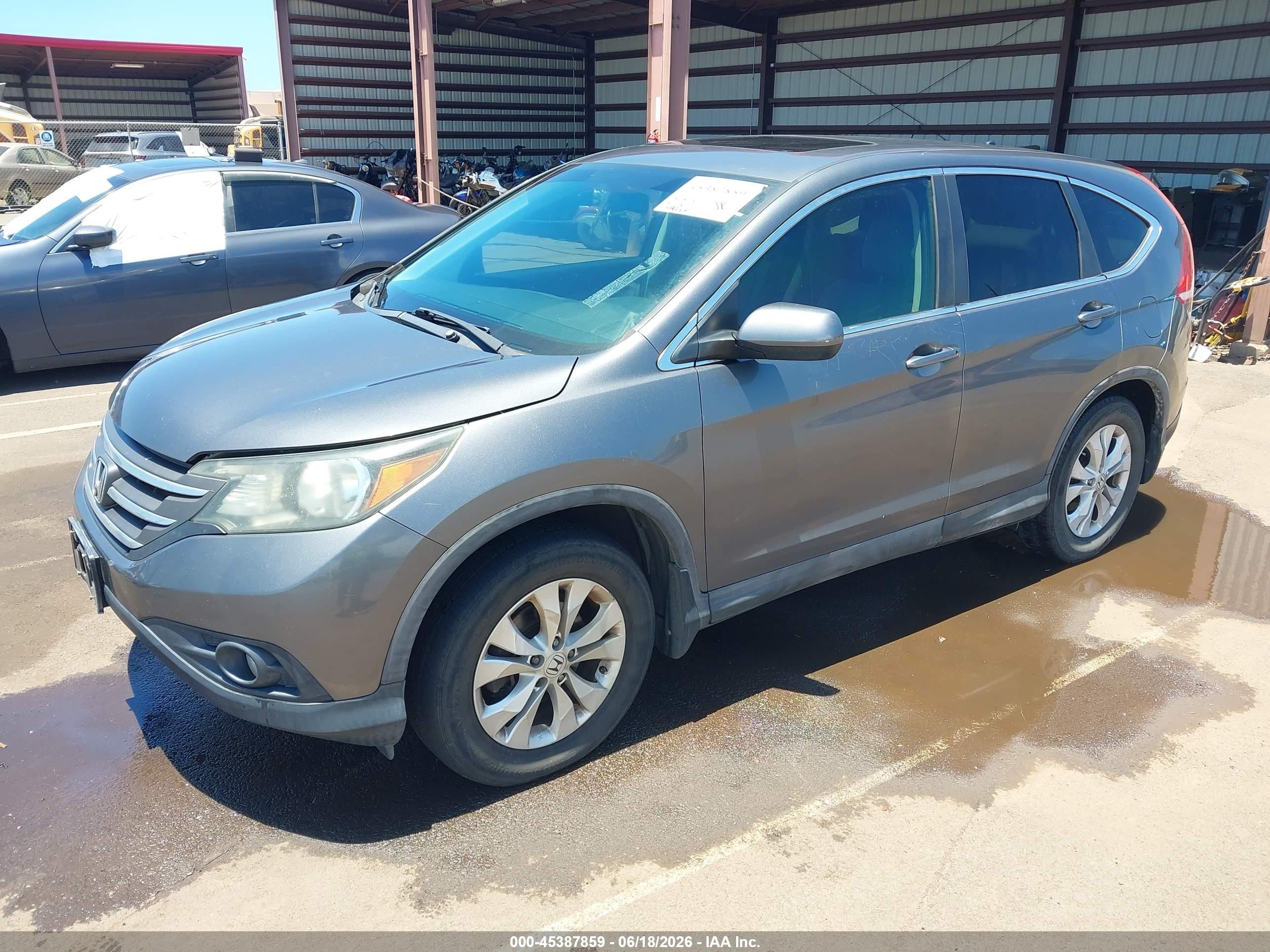 2013 Honda Cr-v Ex Gray vin: 3CZRM3H5XDG702965