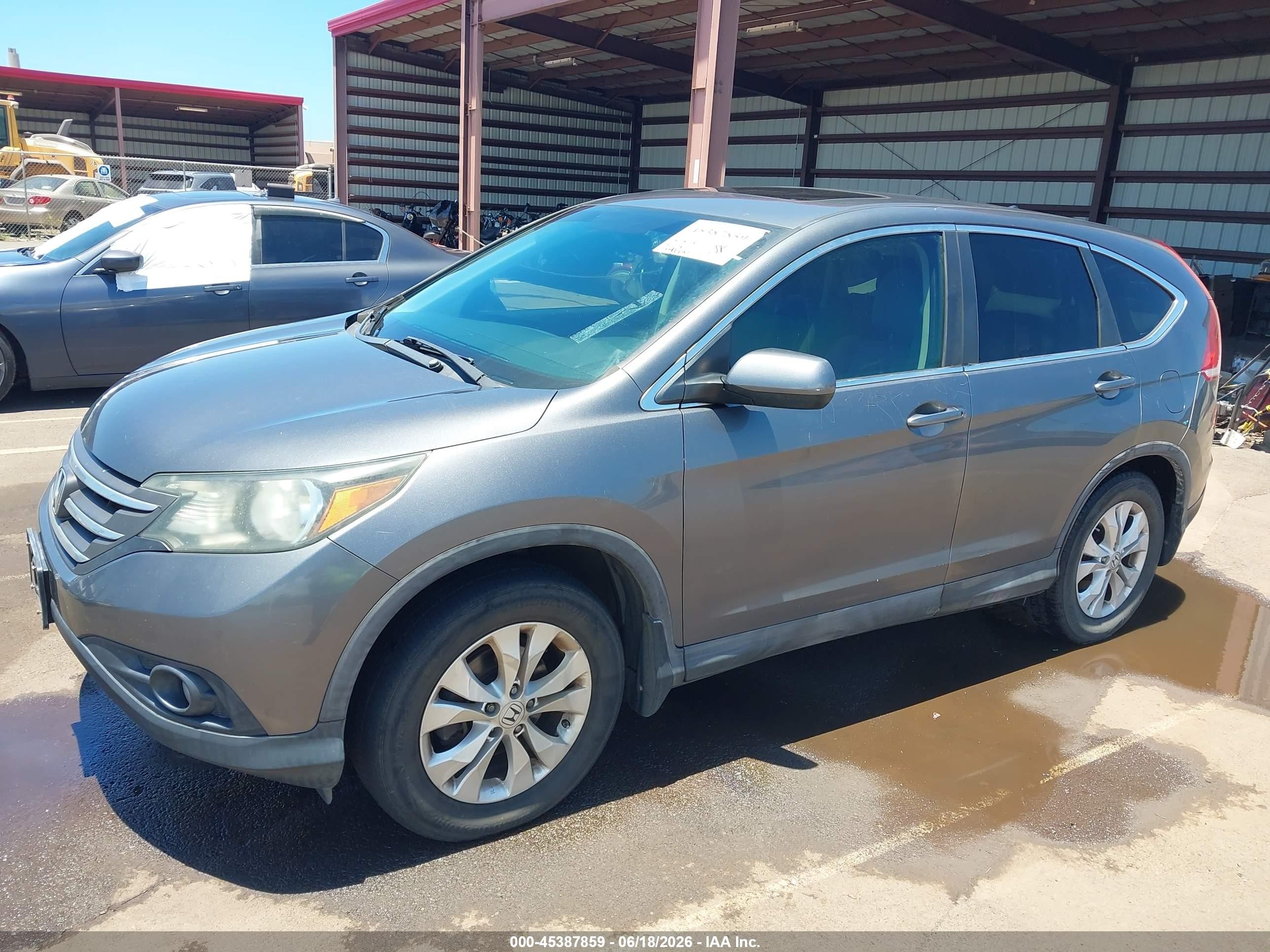 2013 Honda Cr-v Ex Gray vin: 3CZRM3H5XDG702965