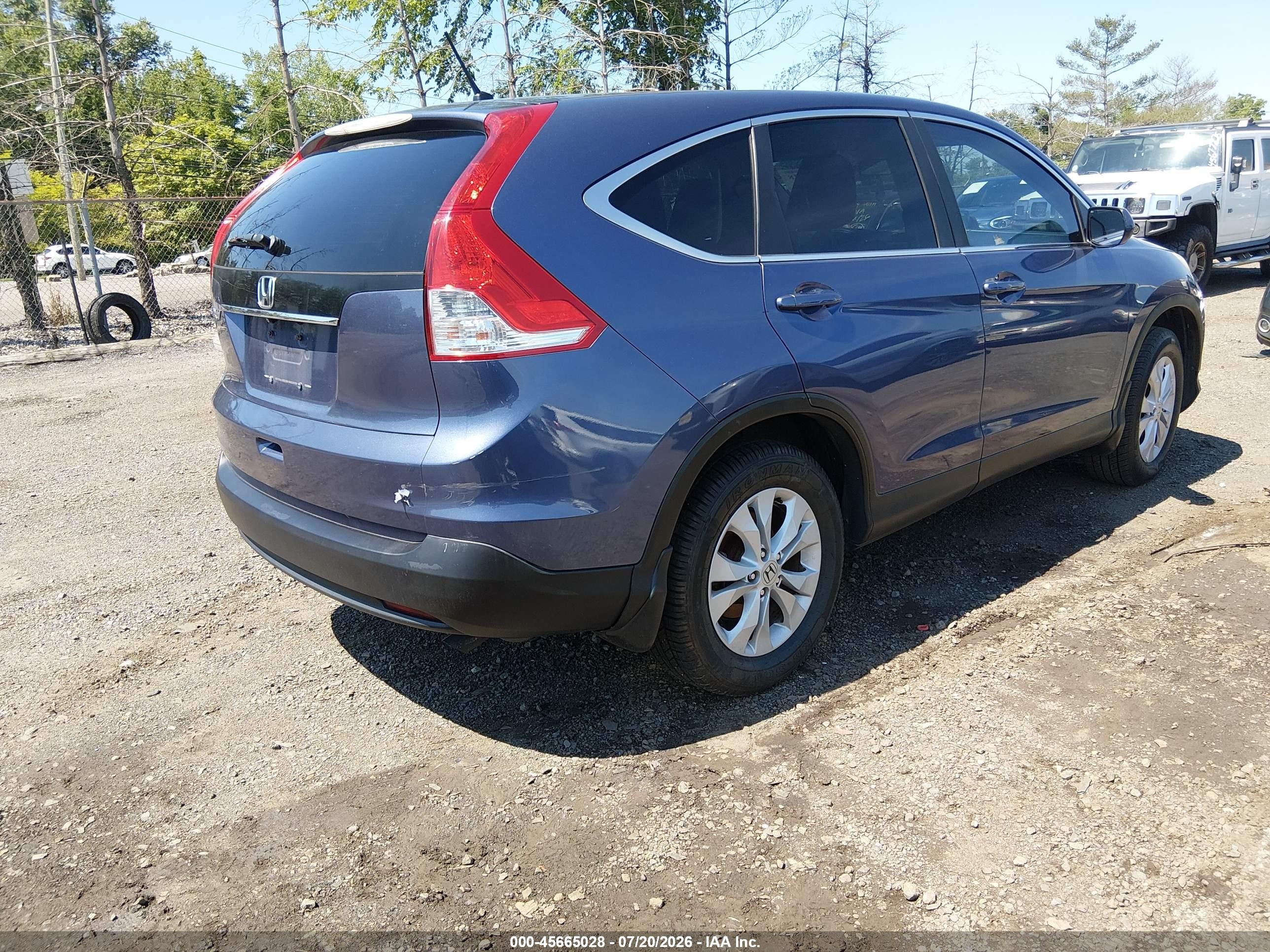 2014 Honda Cr-v Ex Синий vin: 3CZRM3H5XEG705043