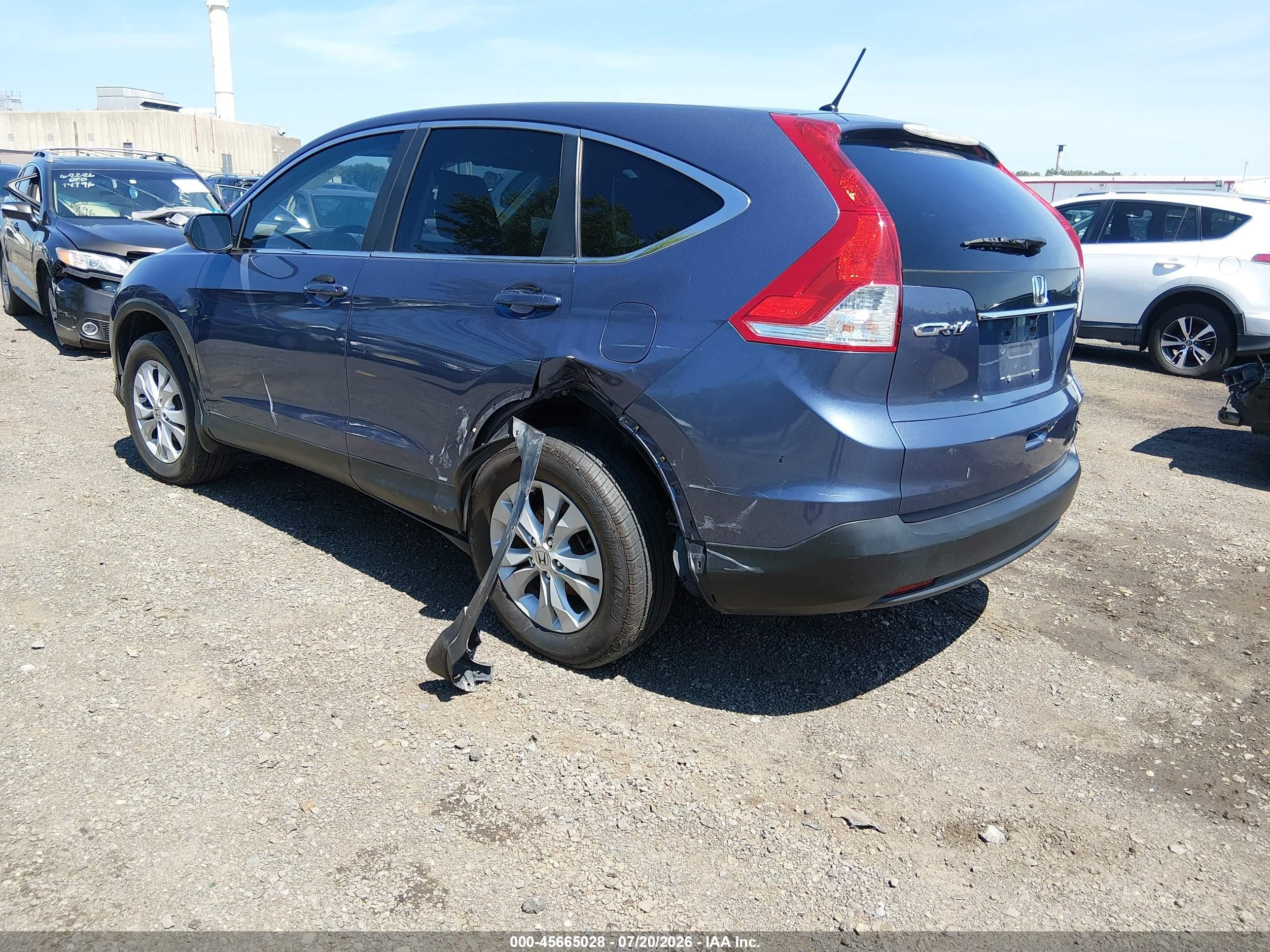 2014 Honda Cr-v Ex Синий vin: 3CZRM3H5XEG705043