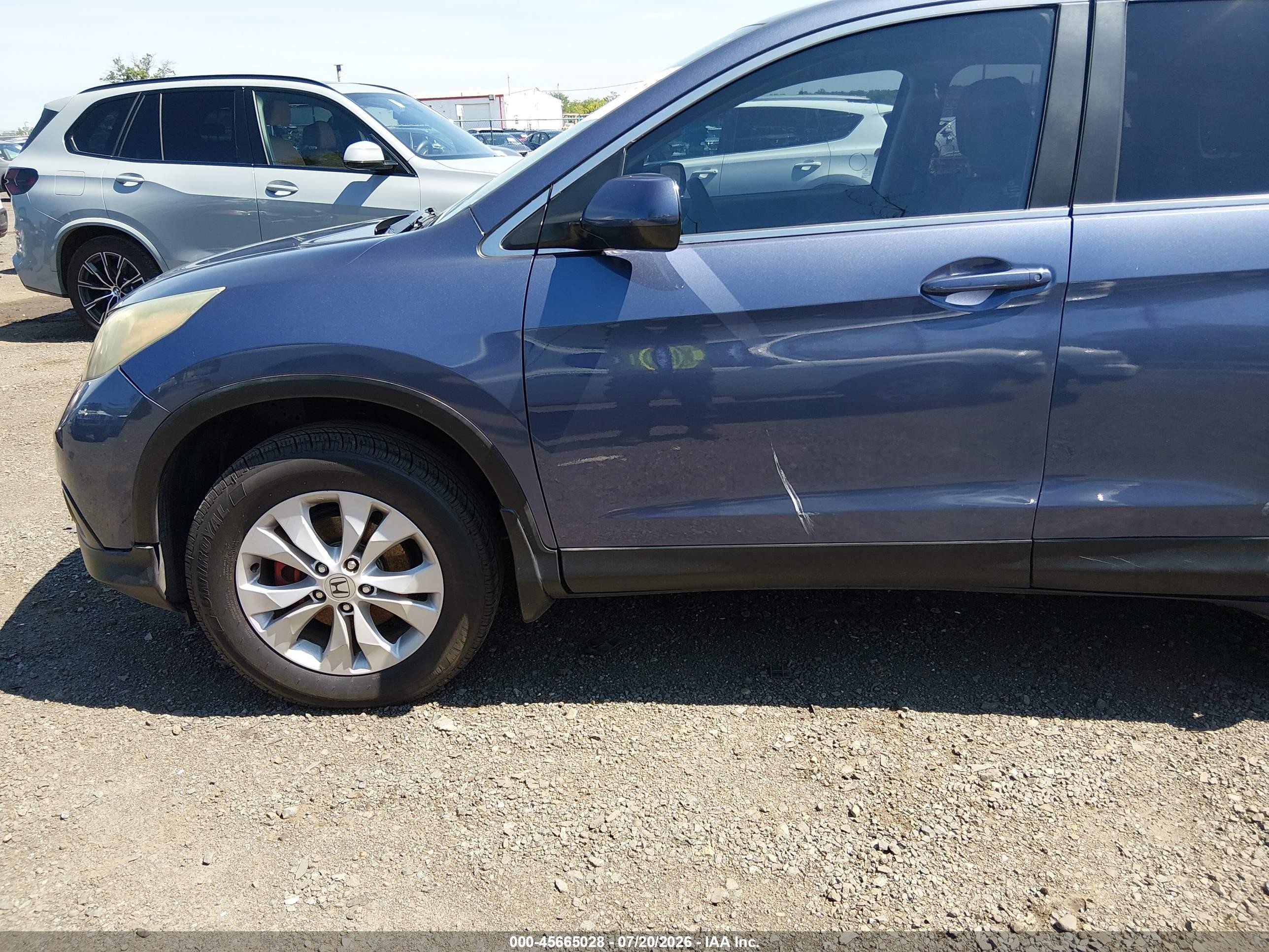 2014 Honda Cr-v Ex Синий vin: 3CZRM3H5XEG705043