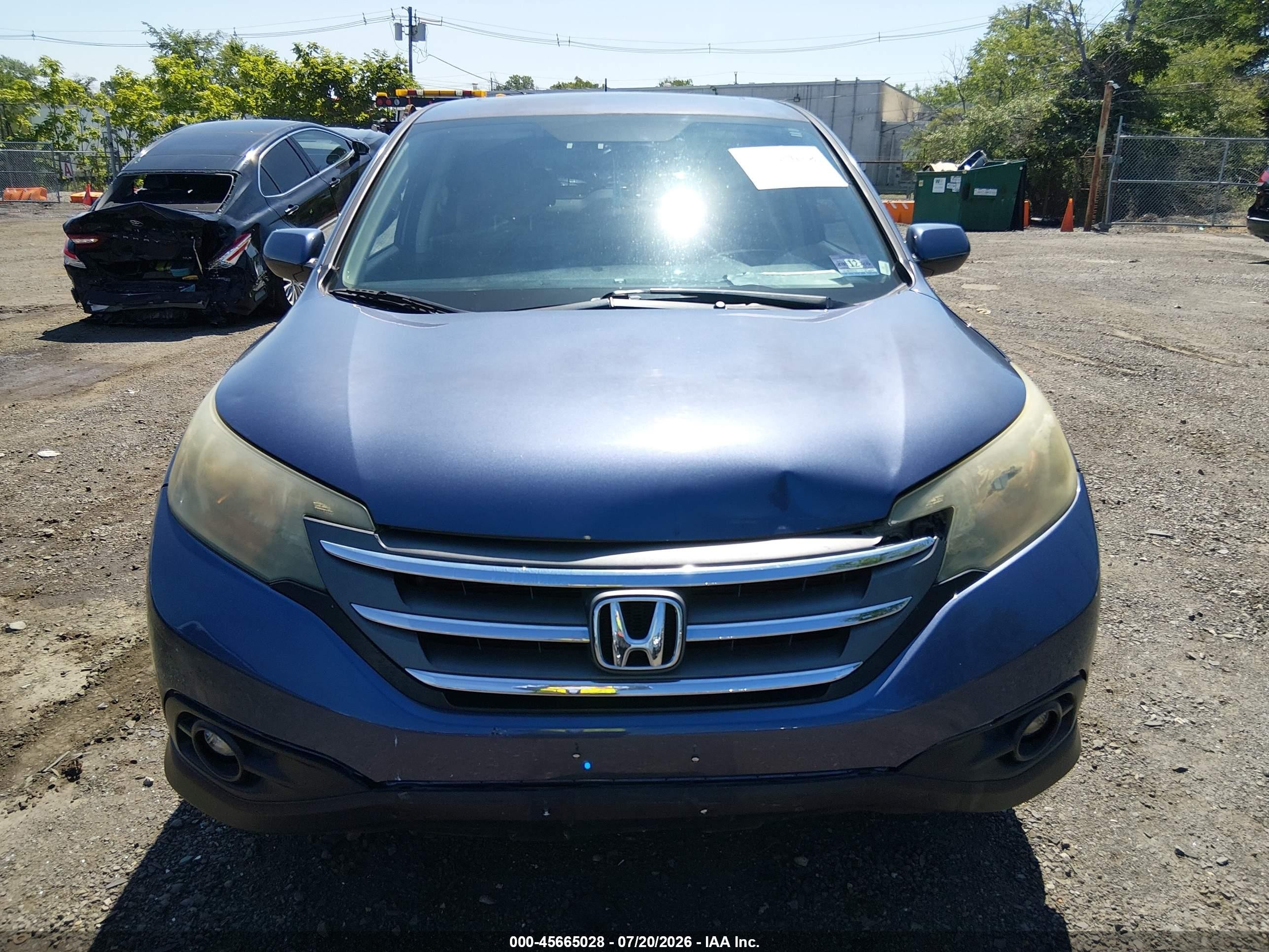 2014 Honda Cr-v Ex Синий vin: 3CZRM3H5XEG705043