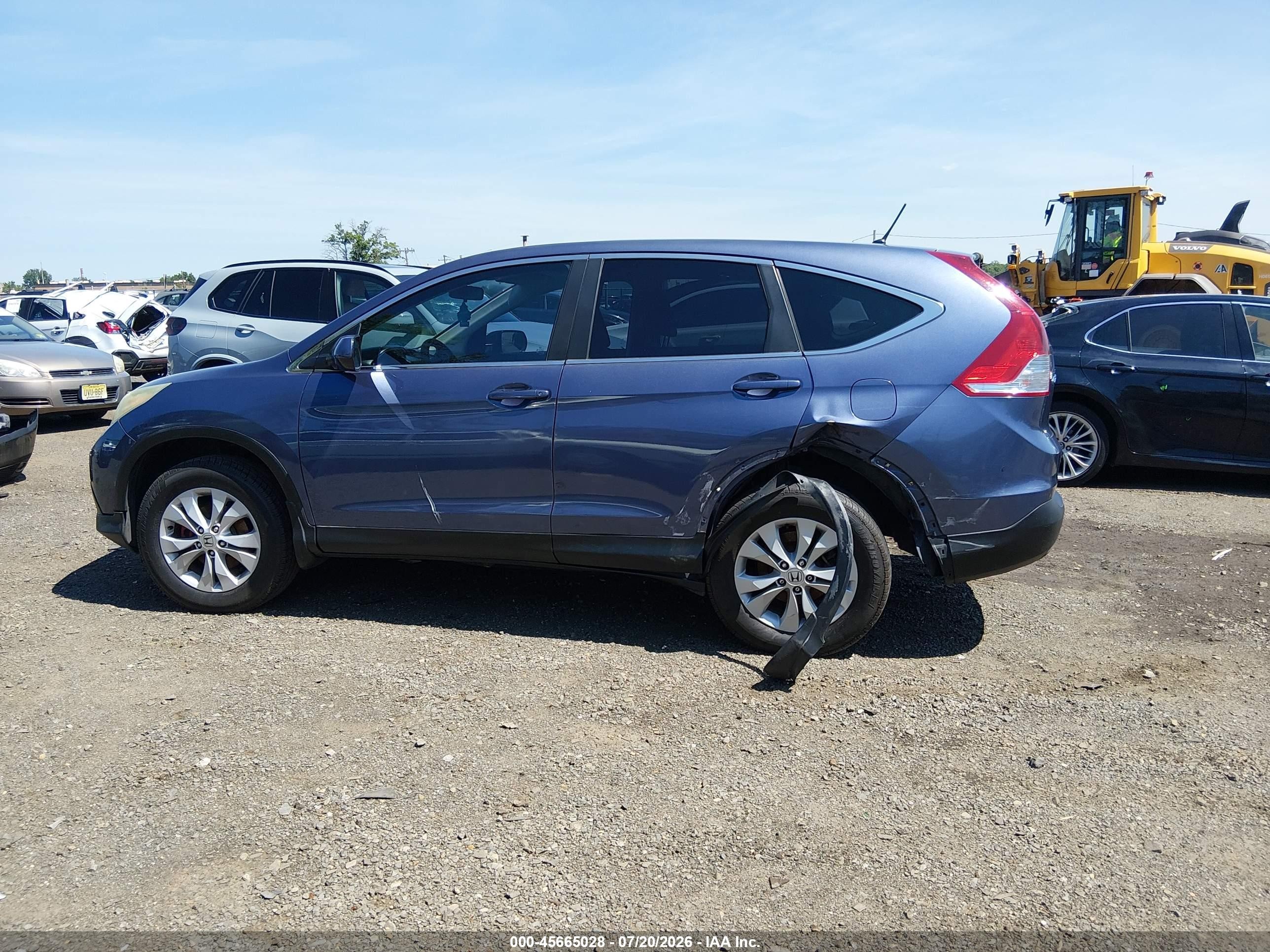 2014 Honda Cr-v Ex Синий vin: 3CZRM3H5XEG705043