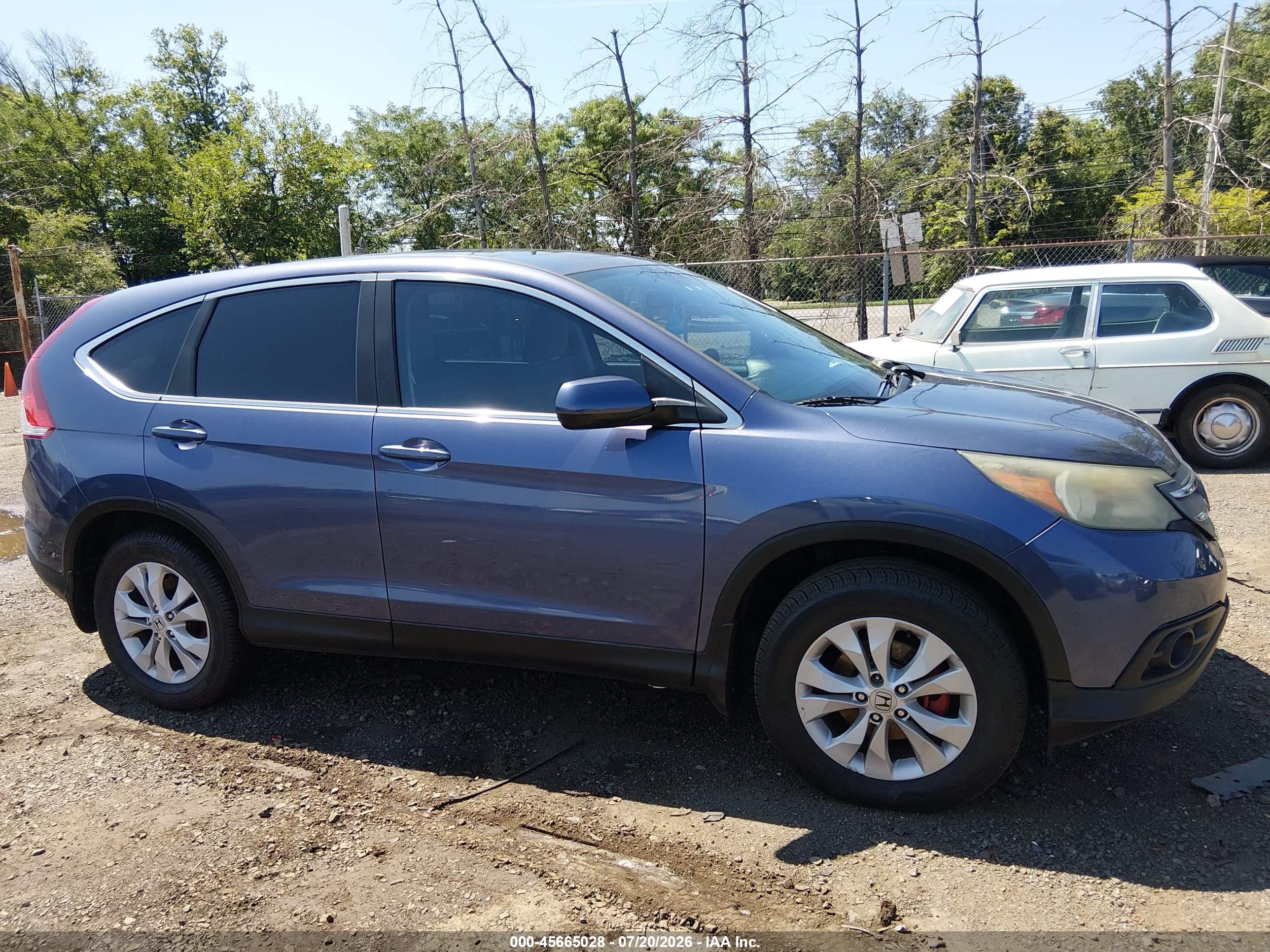 2014 Honda Cr-v Ex Синий vin: 3CZRM3H5XEG705043