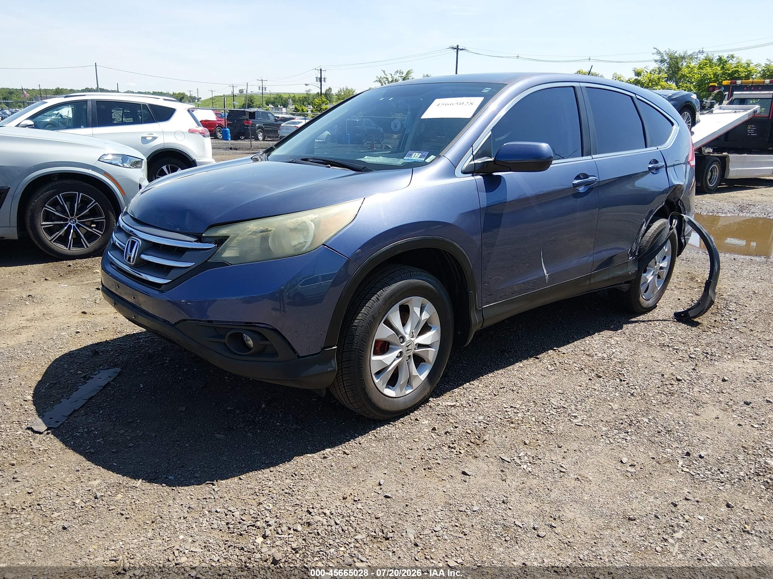 2014 Honda Cr-v Ex Синий vin: 3CZRM3H5XEG705043