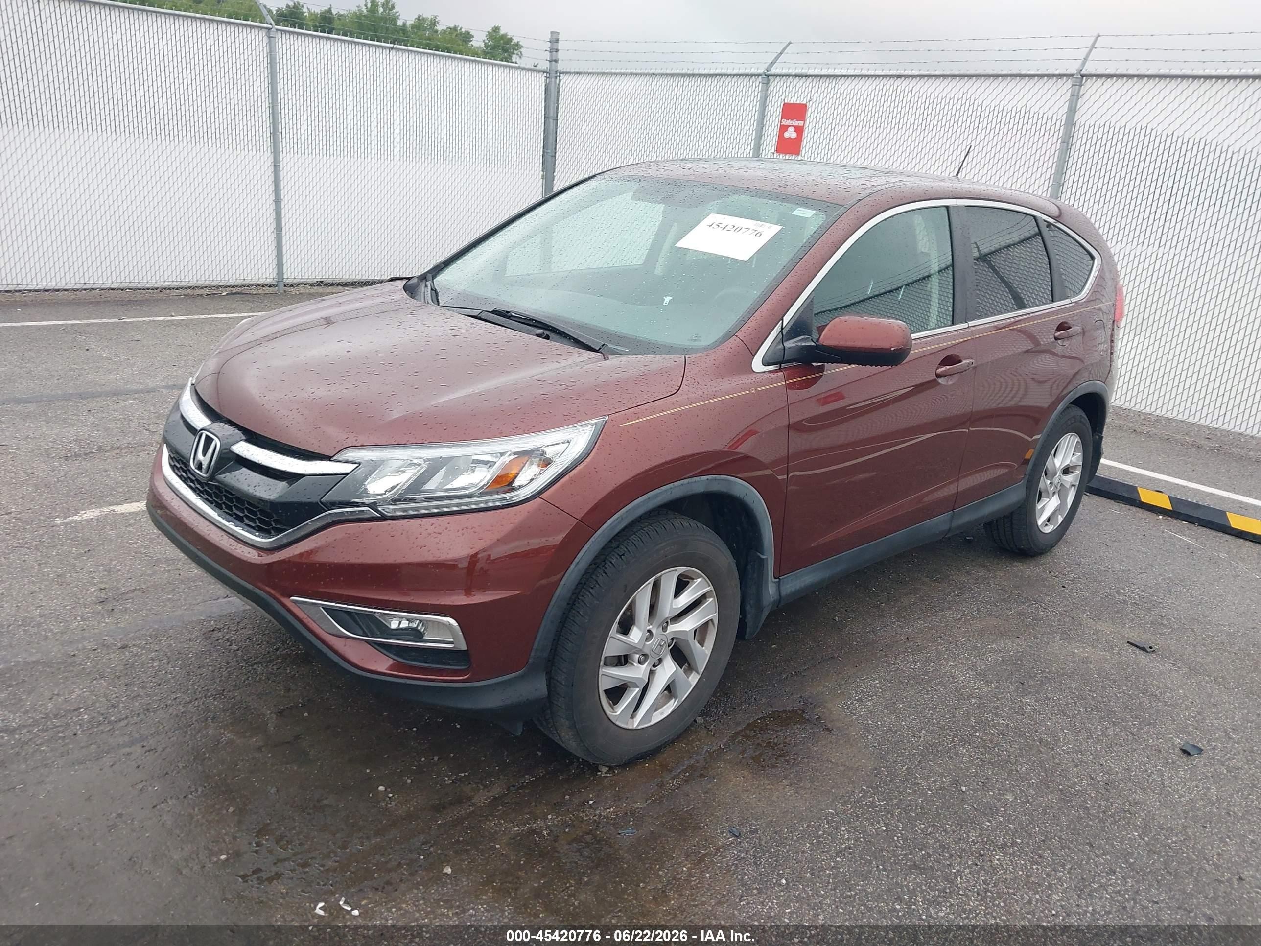 2015 Honda Cr-v Ex Maroon vin: 3CZRM3H5XFG705304