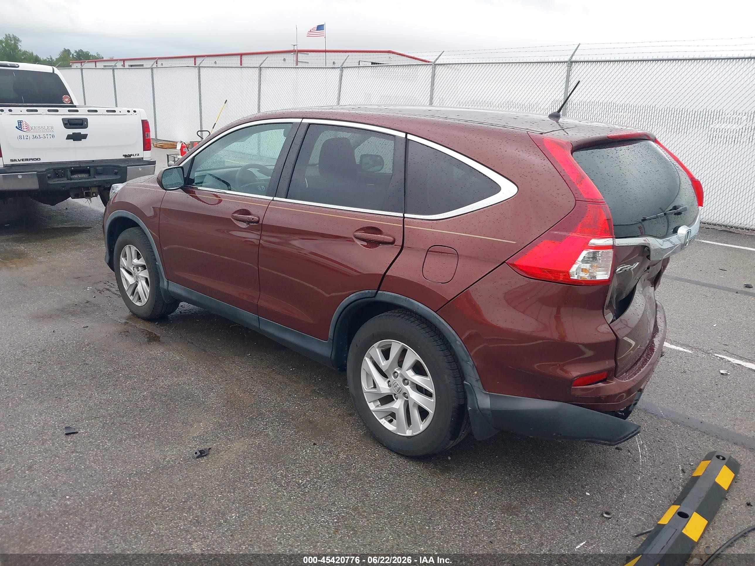 2015 Honda Cr-v Ex Maroon vin: 3CZRM3H5XFG705304