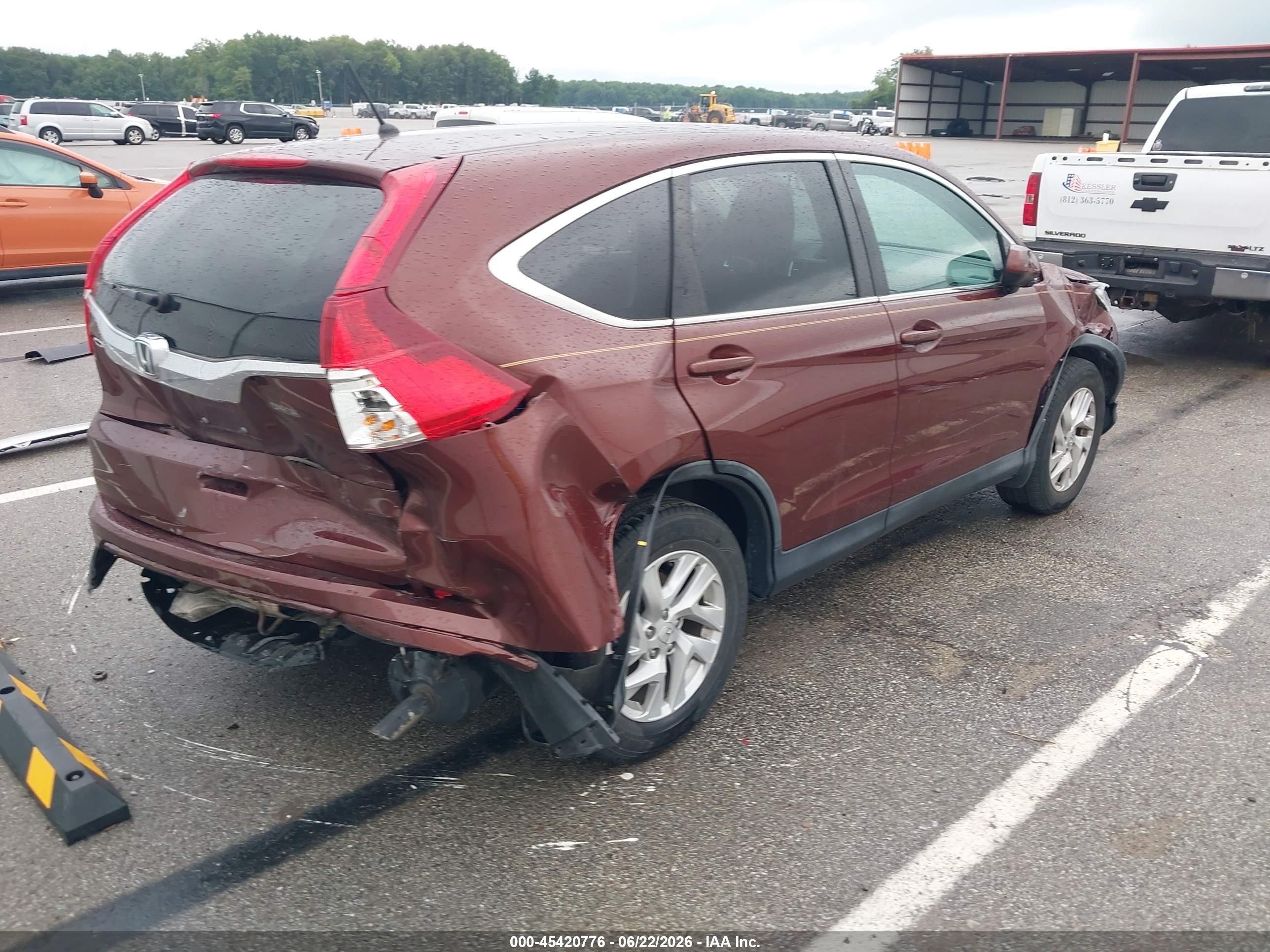 2015 Honda Cr-v Ex Maroon vin: 3CZRM3H5XFG705304