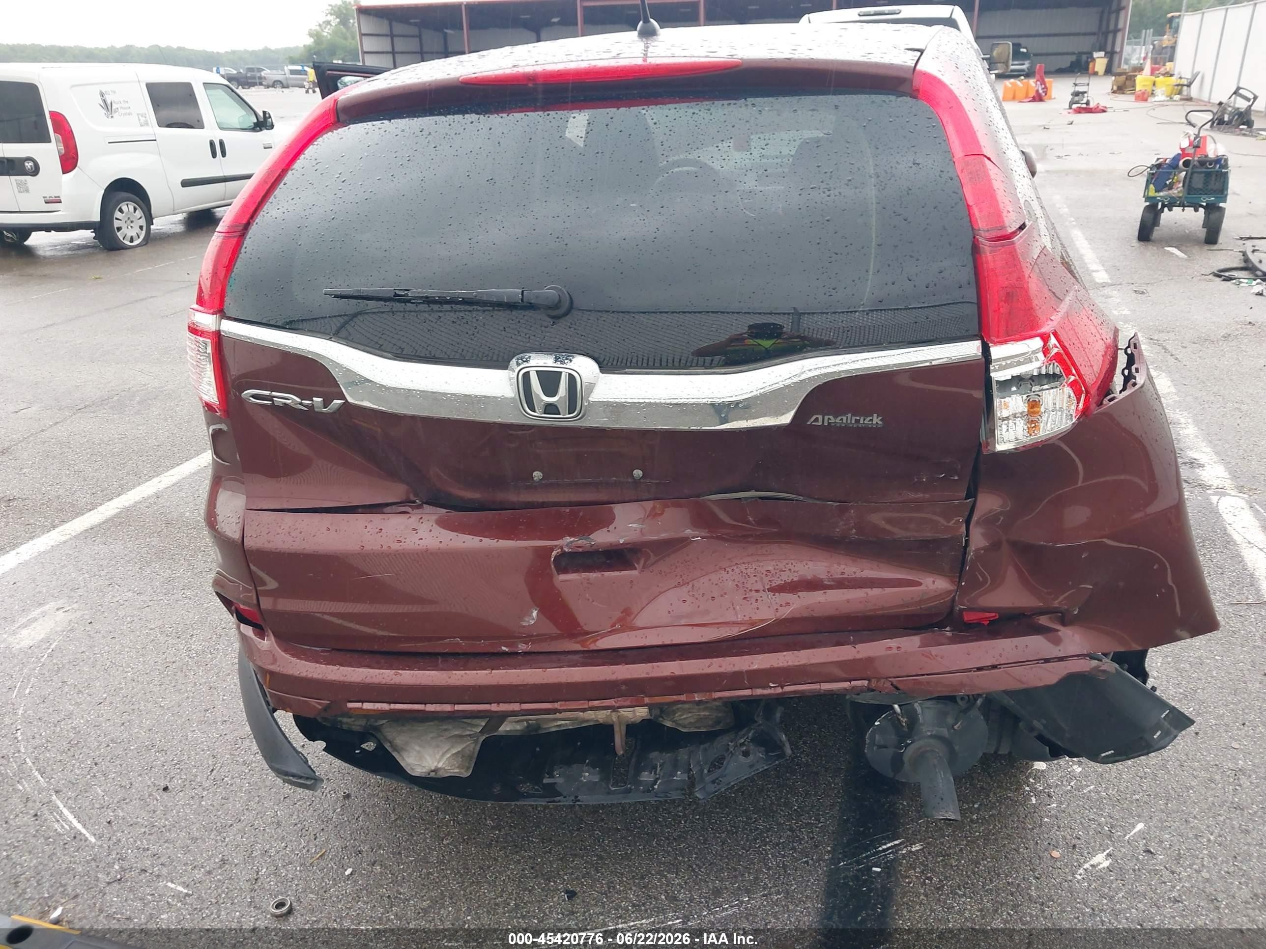 2015 Honda Cr-v Ex Maroon vin: 3CZRM3H5XFG705304