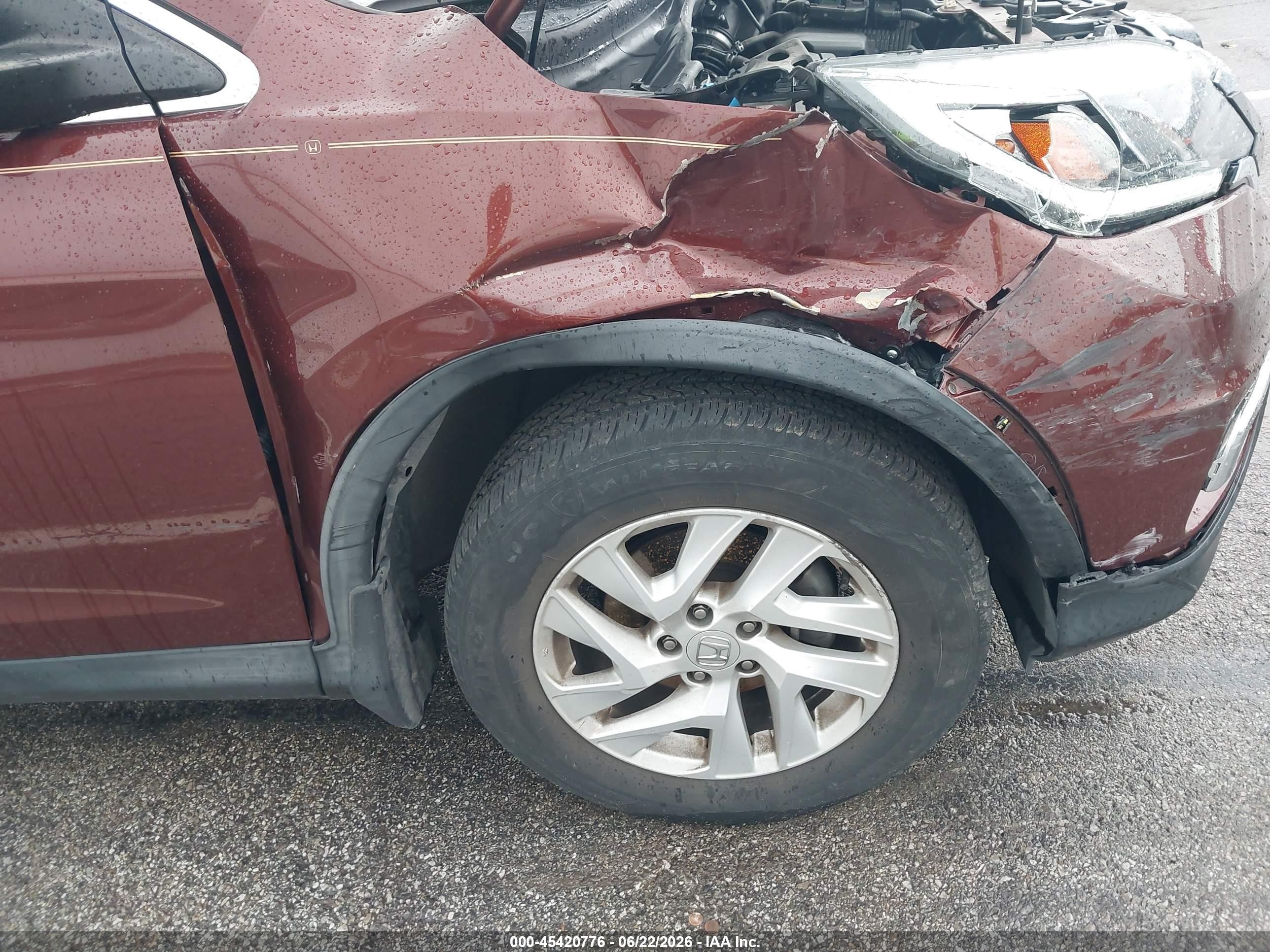 2015 Honda Cr-v Ex Maroon vin: 3CZRM3H5XFG705304