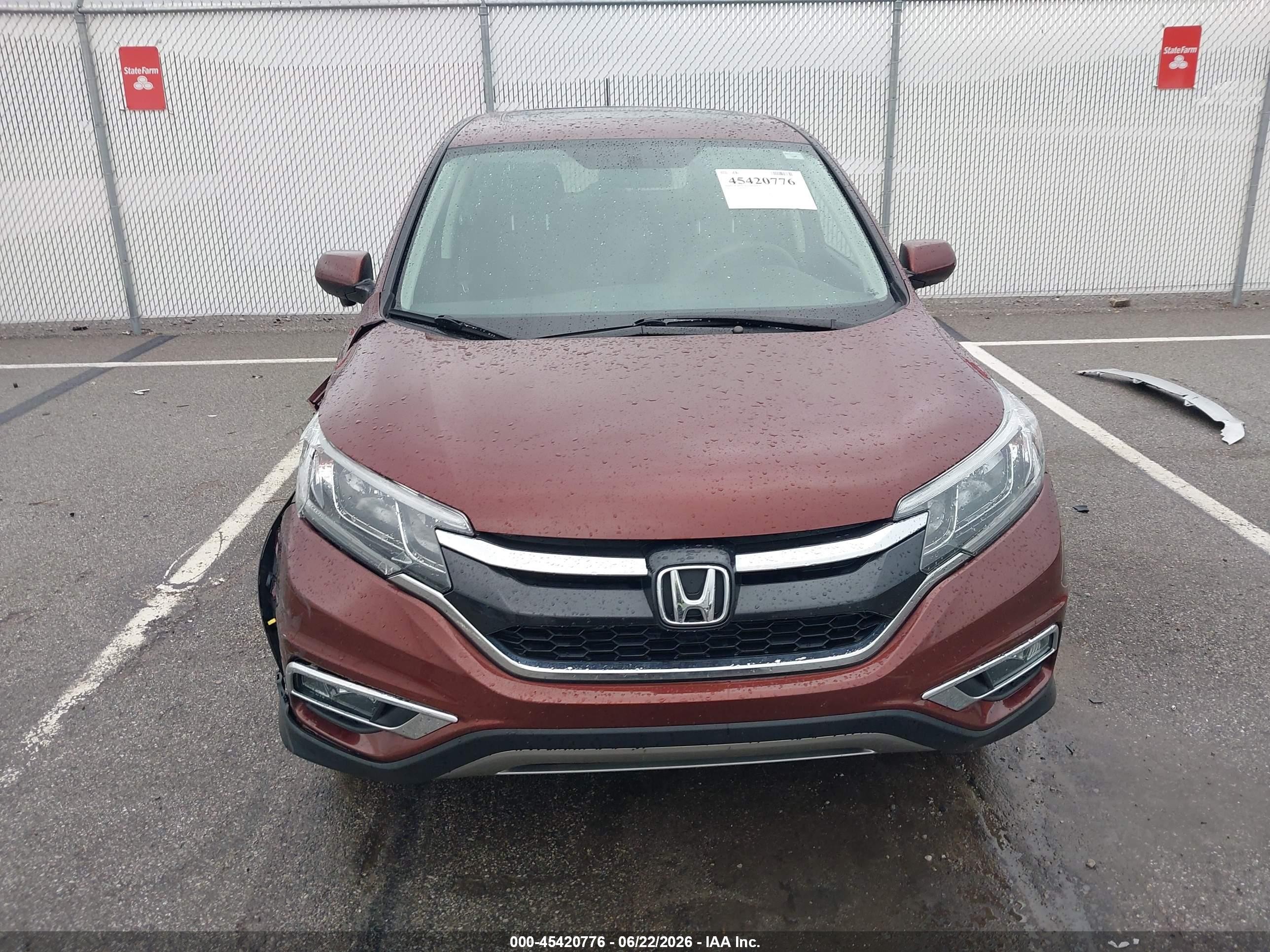 2015 Honda Cr-v Ex Maroon vin: 3CZRM3H5XFG705304