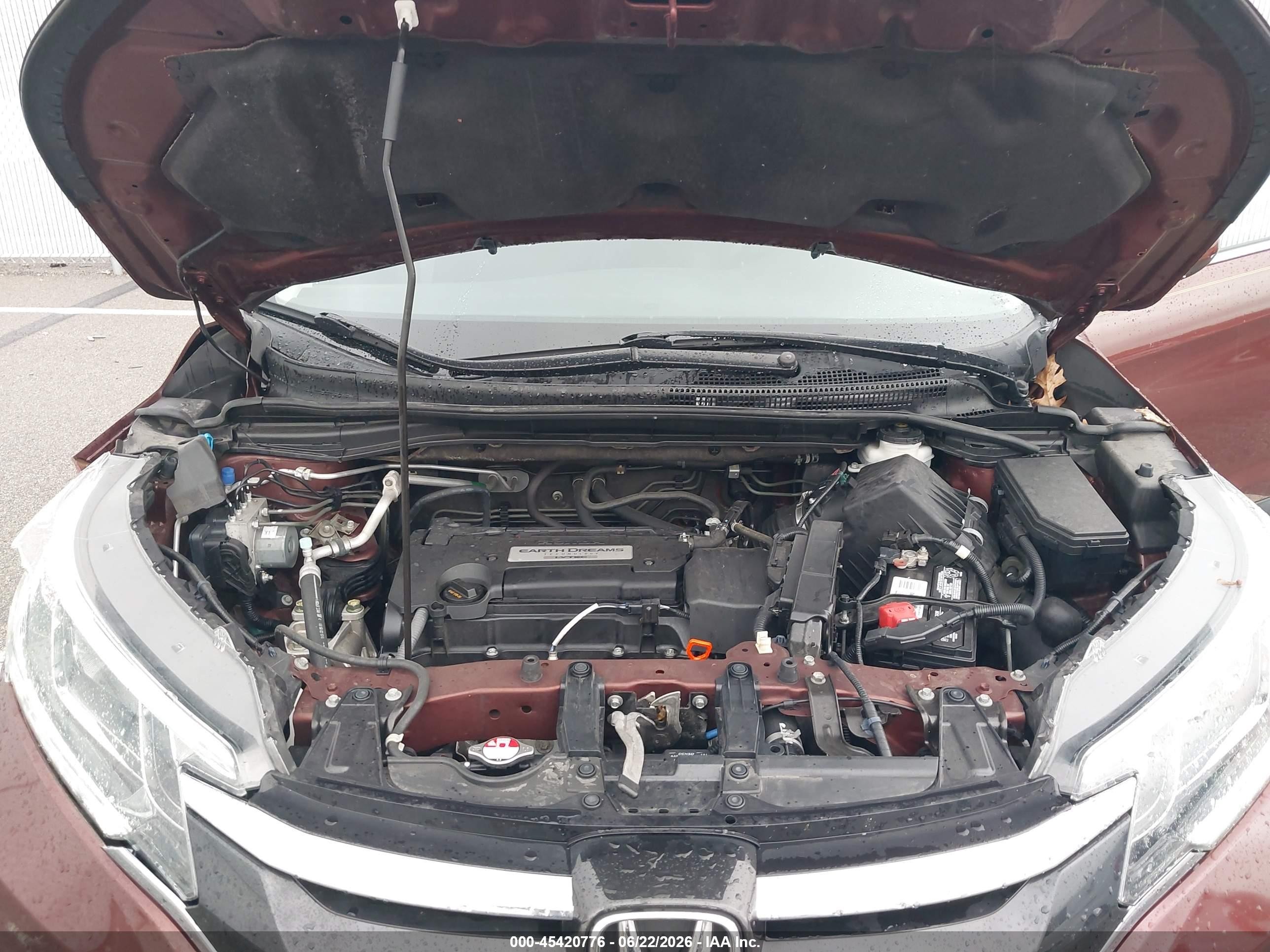 2015 Honda Cr-v Ex Maroon vin: 3CZRM3H5XFG705304