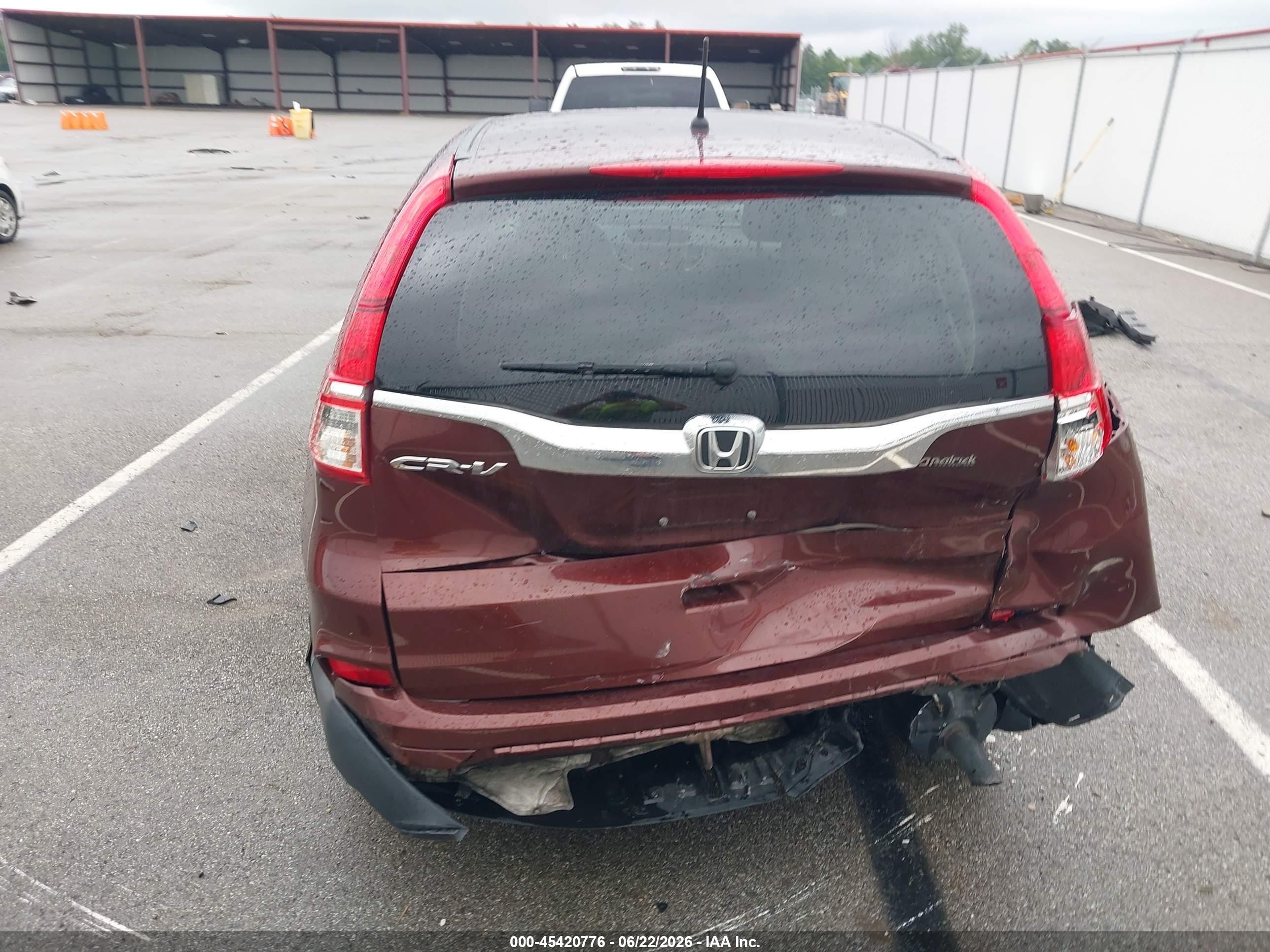 2015 Honda Cr-v Ex Maroon vin: 3CZRM3H5XFG705304