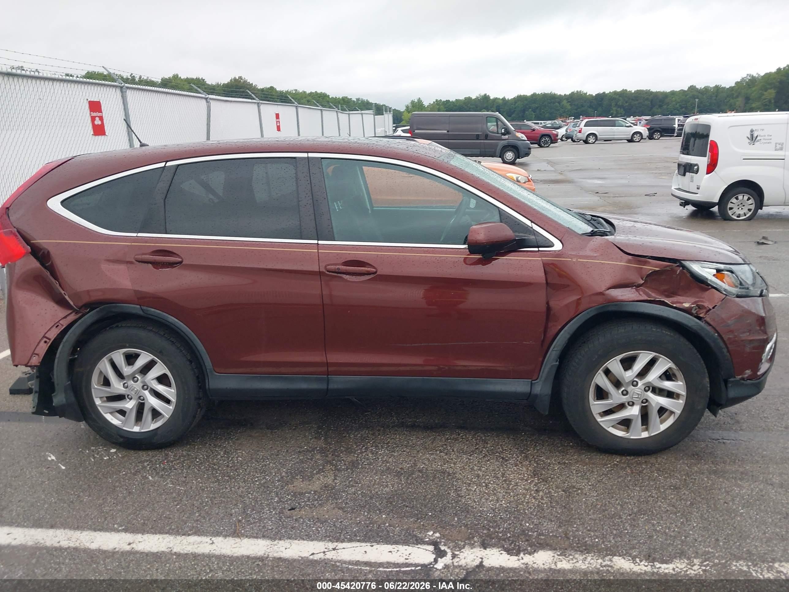 2015 Honda Cr-v Ex Maroon vin: 3CZRM3H5XFG705304