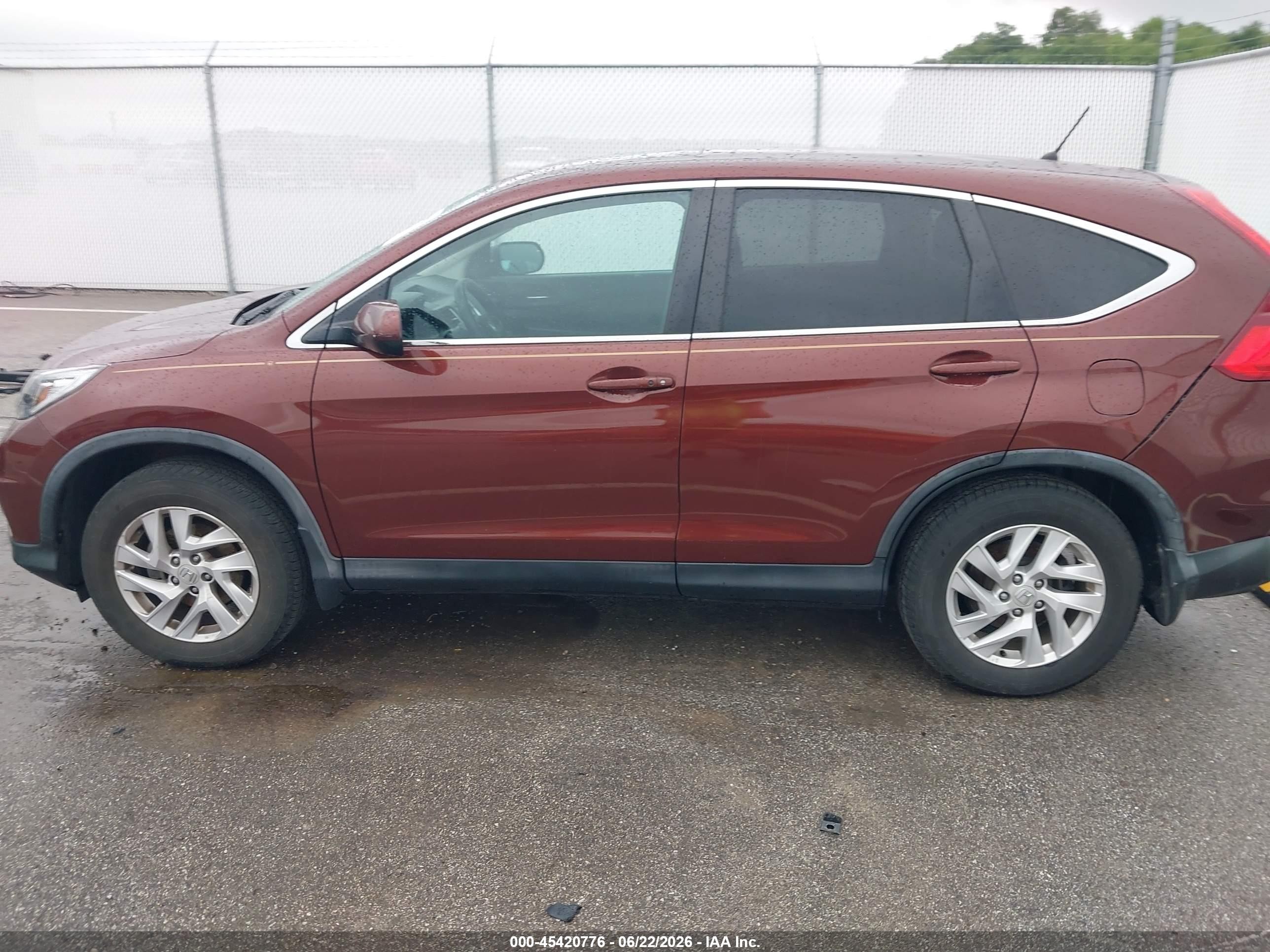 2015 Honda Cr-v Ex Maroon vin: 3CZRM3H5XFG705304