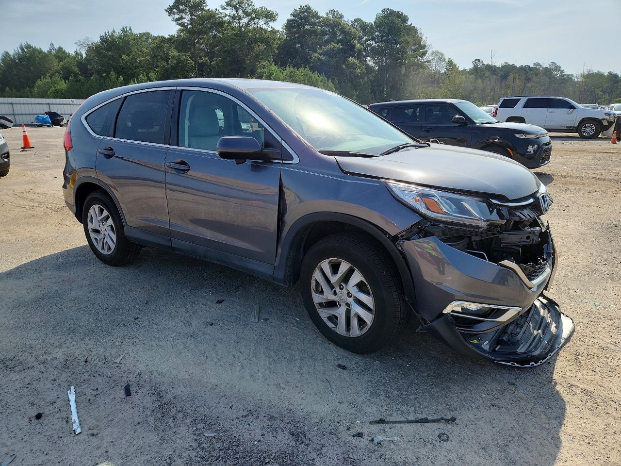 2015 Honda Cr-v Ex Gray vin: 3CZRM3H5XFG708512