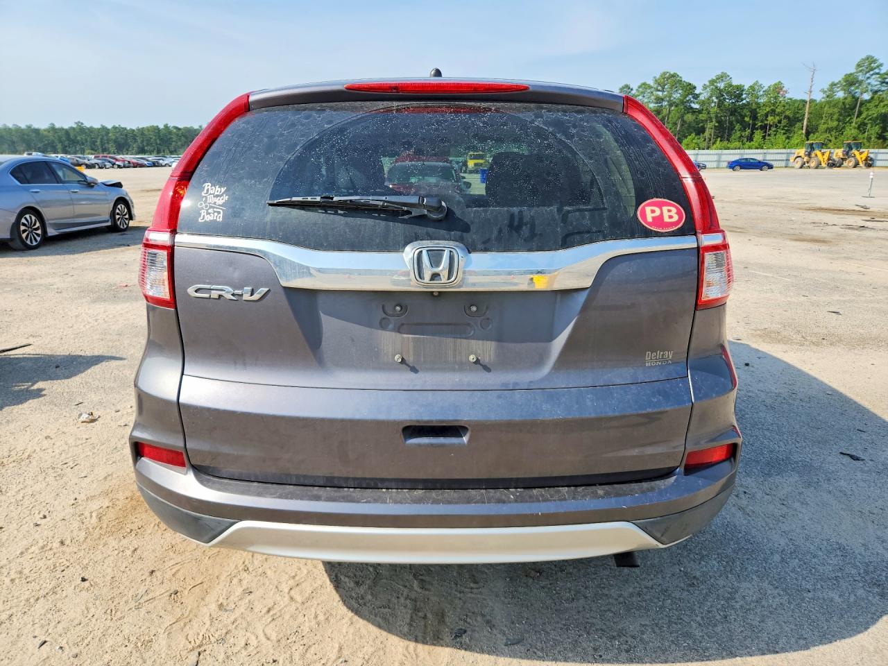 2015 Honda Cr-v Ex Gray vin: 3CZRM3H5XFG708512