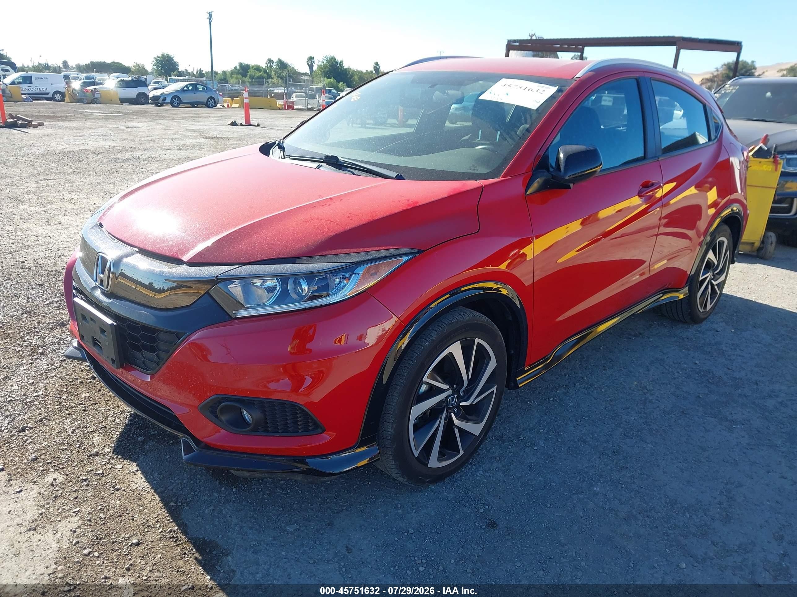 2019 Honda Hr-v Sport Красный vin: 3CZRU5H10KG700244