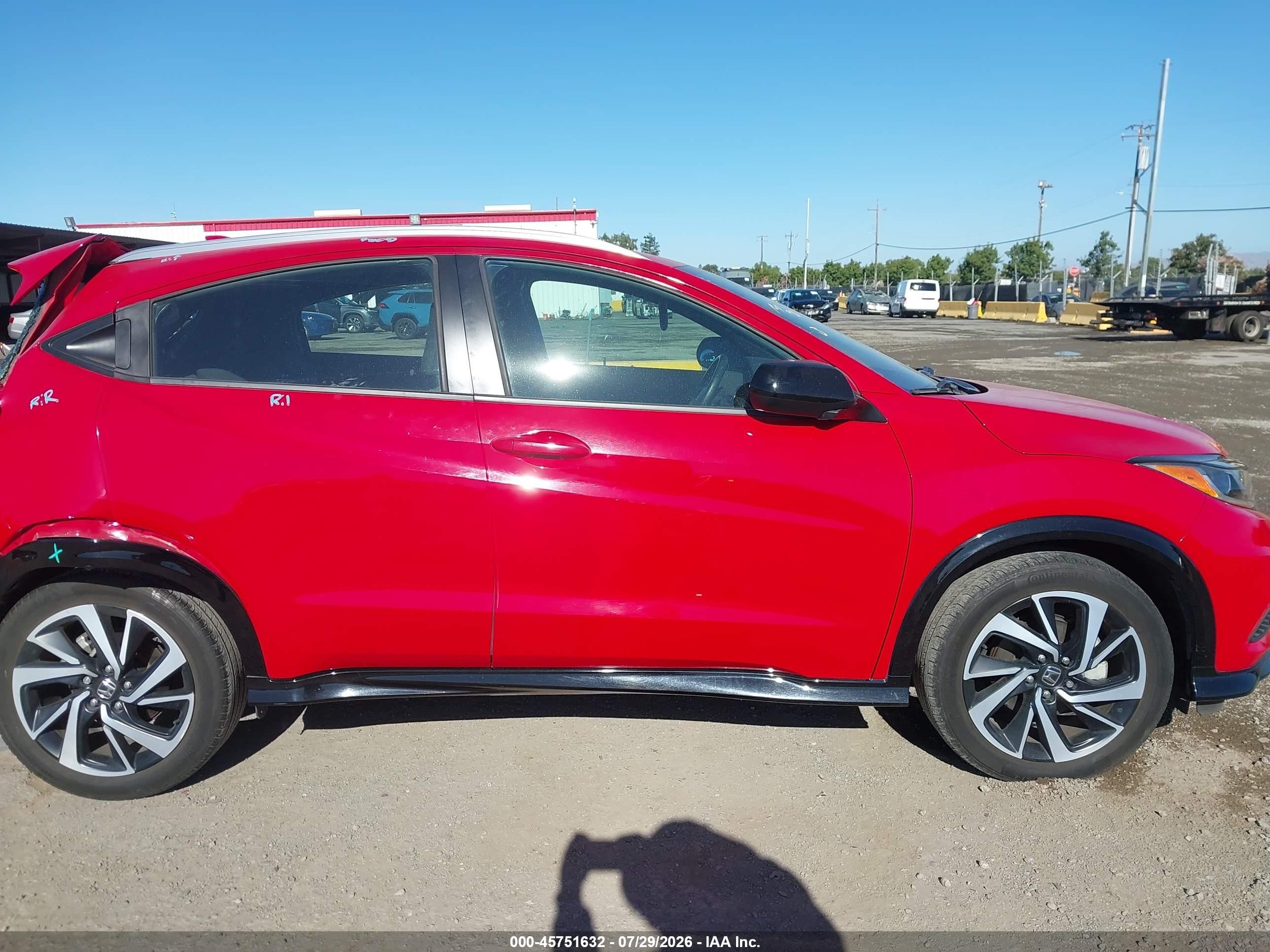 2019 Honda Hr-v Sport Красный vin: 3CZRU5H10KG700244