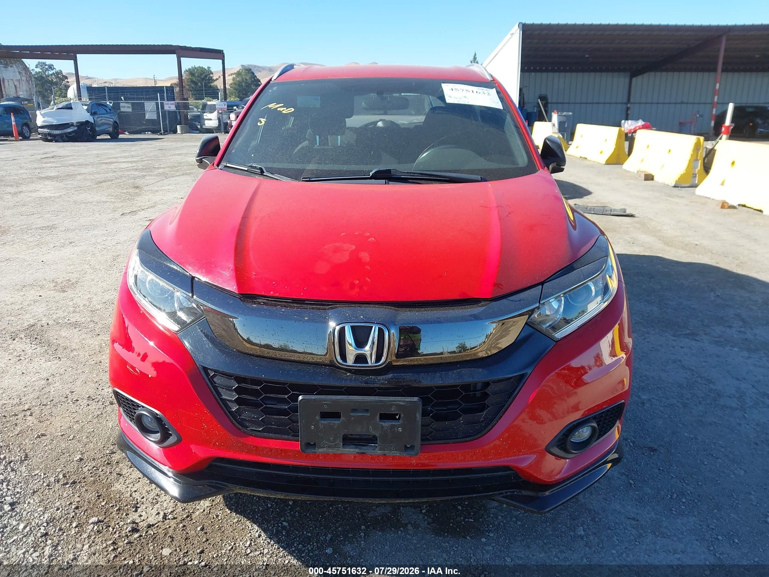2019 Honda Hr-v Sport Красный vin: 3CZRU5H10KG700244