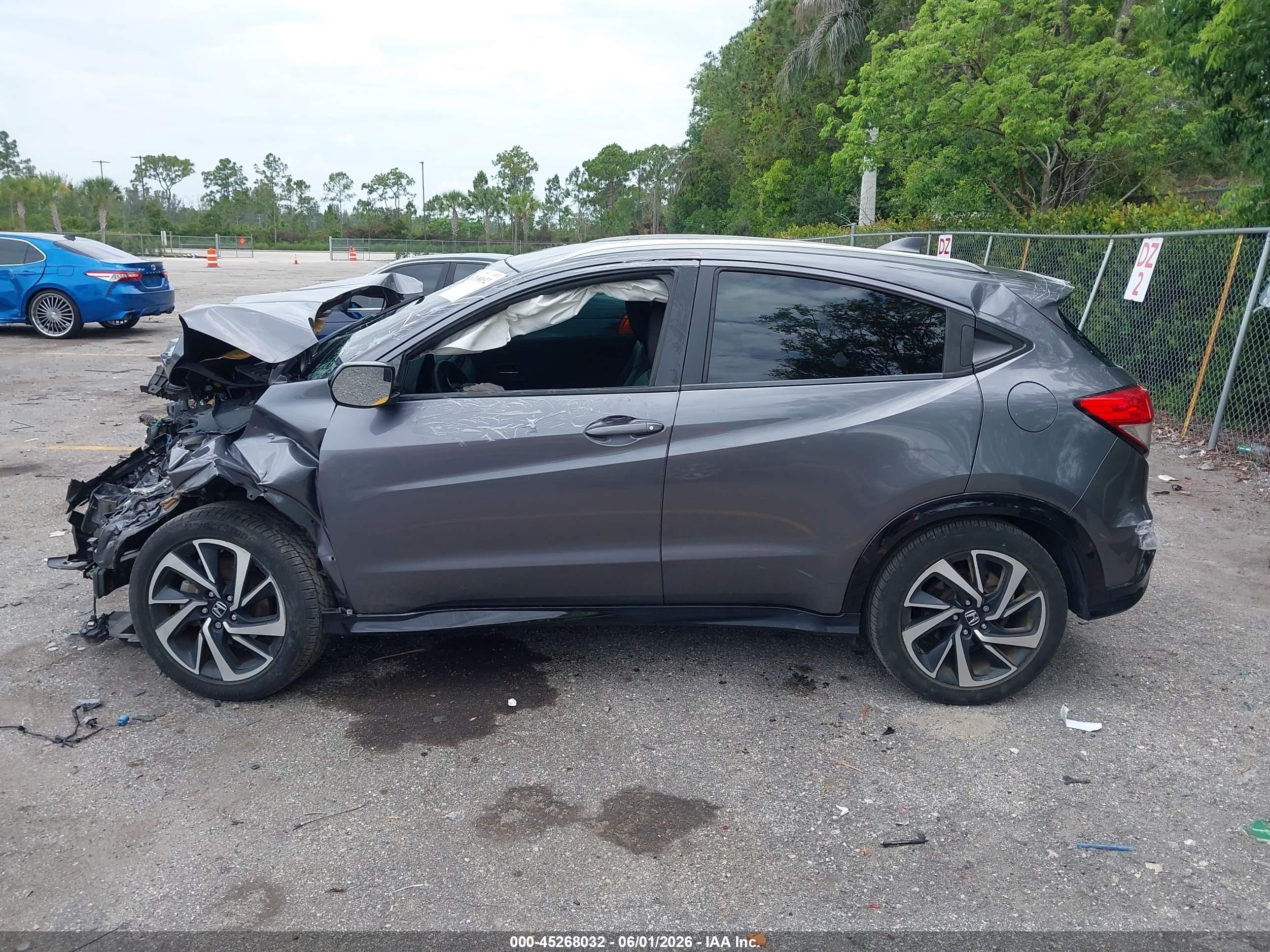 2019 Honda Hr-v Sport Gray vin: 3CZRU5H11KG708465
