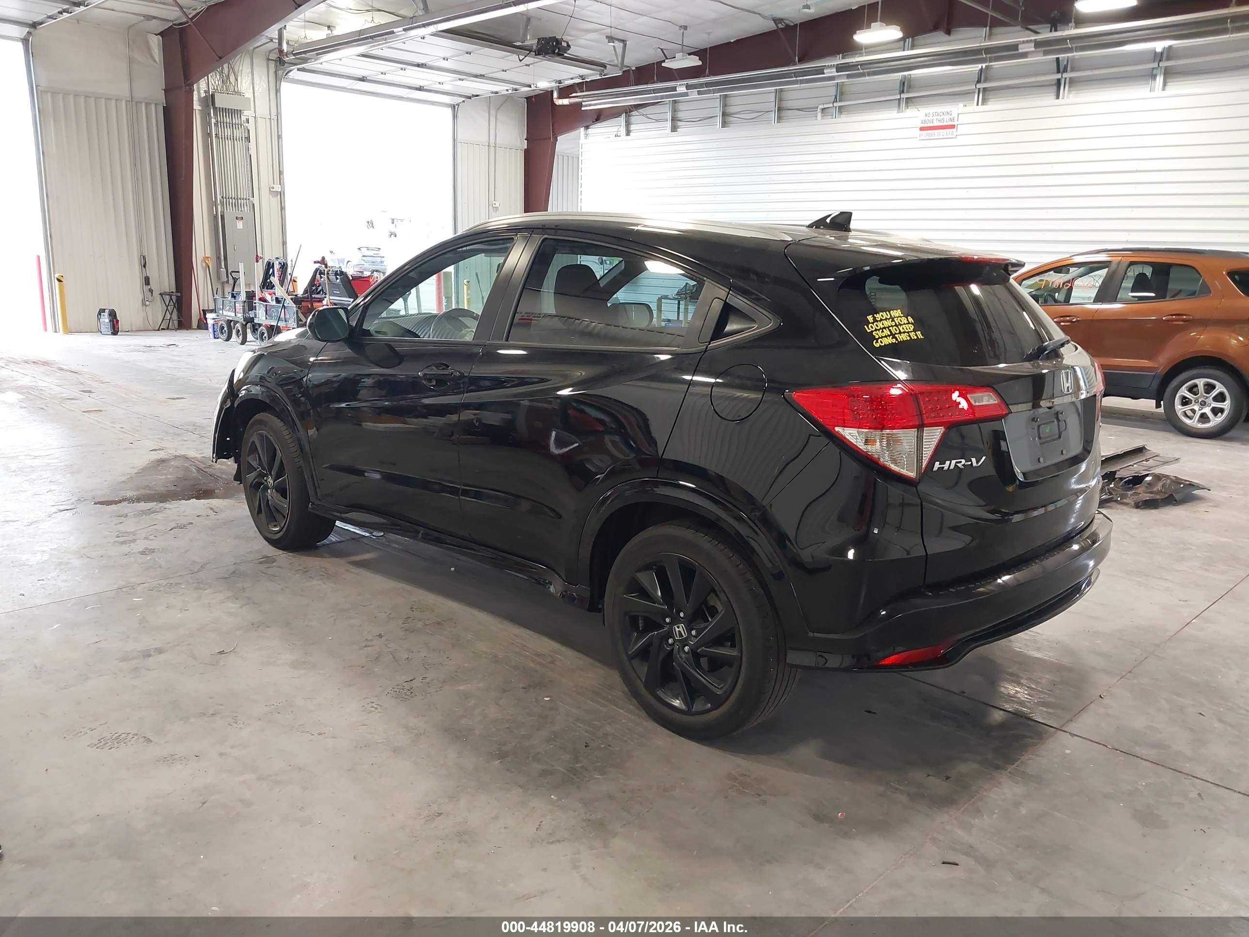 2022 Honda Hr-v 2wd Sport Black vin: 3CZRU5H11NM733355
