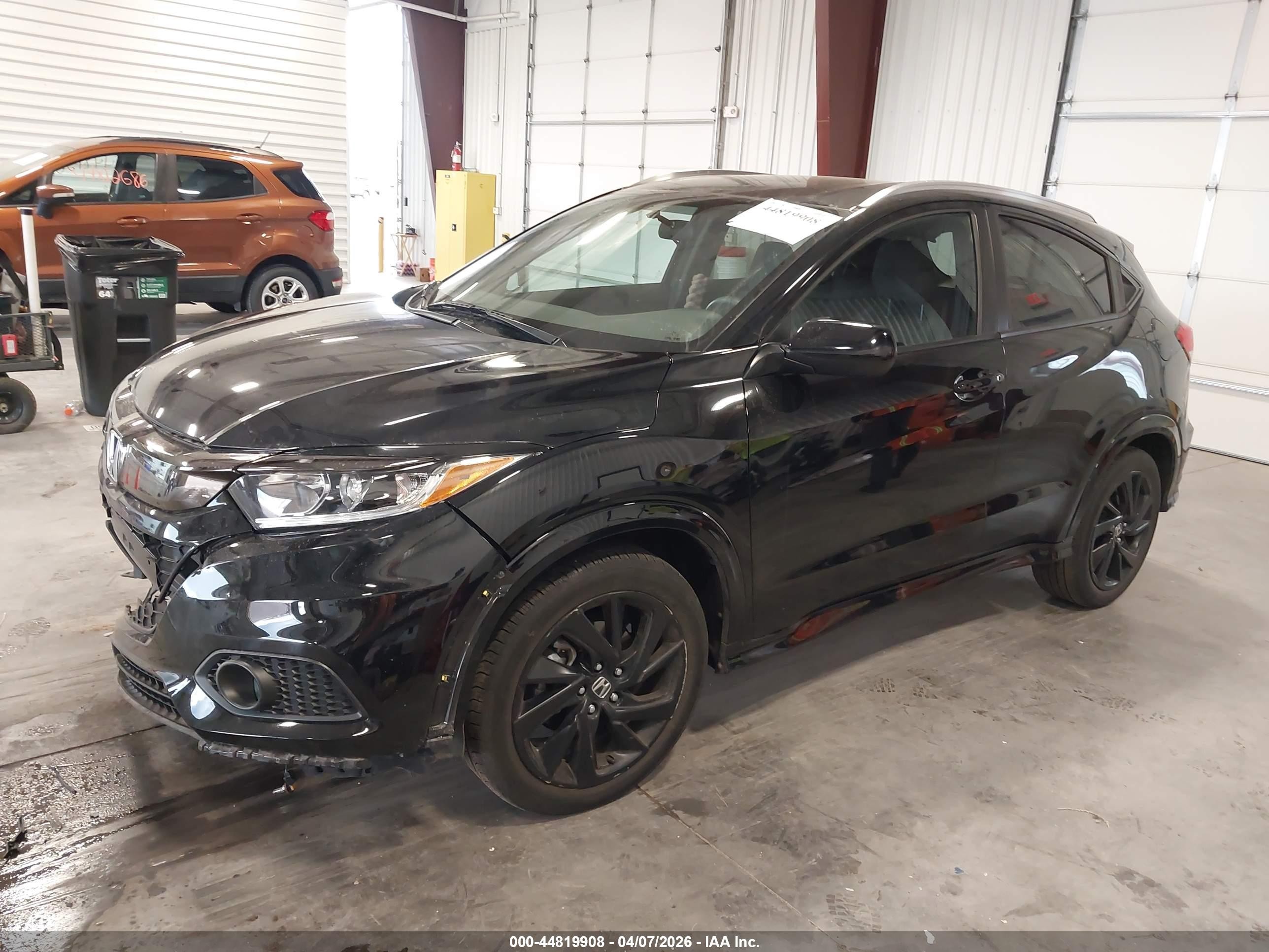 2022 Honda Hr-v 2wd Sport Black vin: 3CZRU5H11NM733355