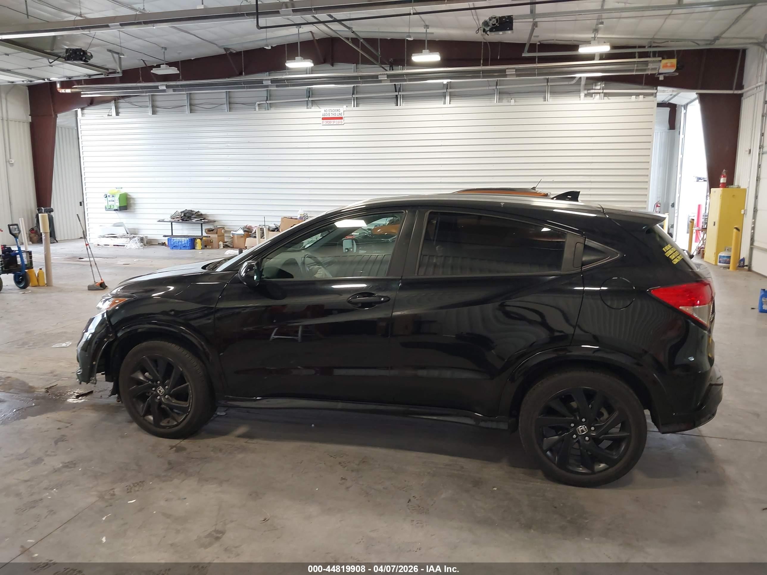 2022 Honda Hr-v 2wd Sport Black vin: 3CZRU5H11NM733355