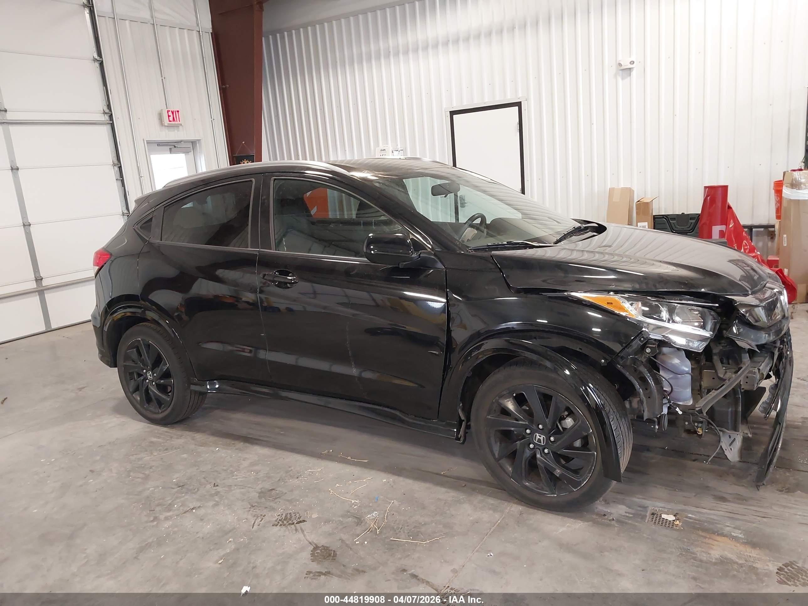 2022 Honda Hr-v 2wd Sport Black vin: 3CZRU5H11NM733355