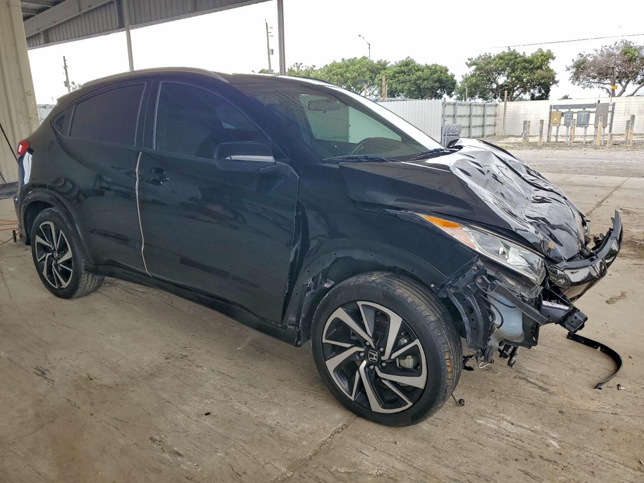 2019 Honda Hr-v Sport Black vin: 3CZRU5H13KG713635