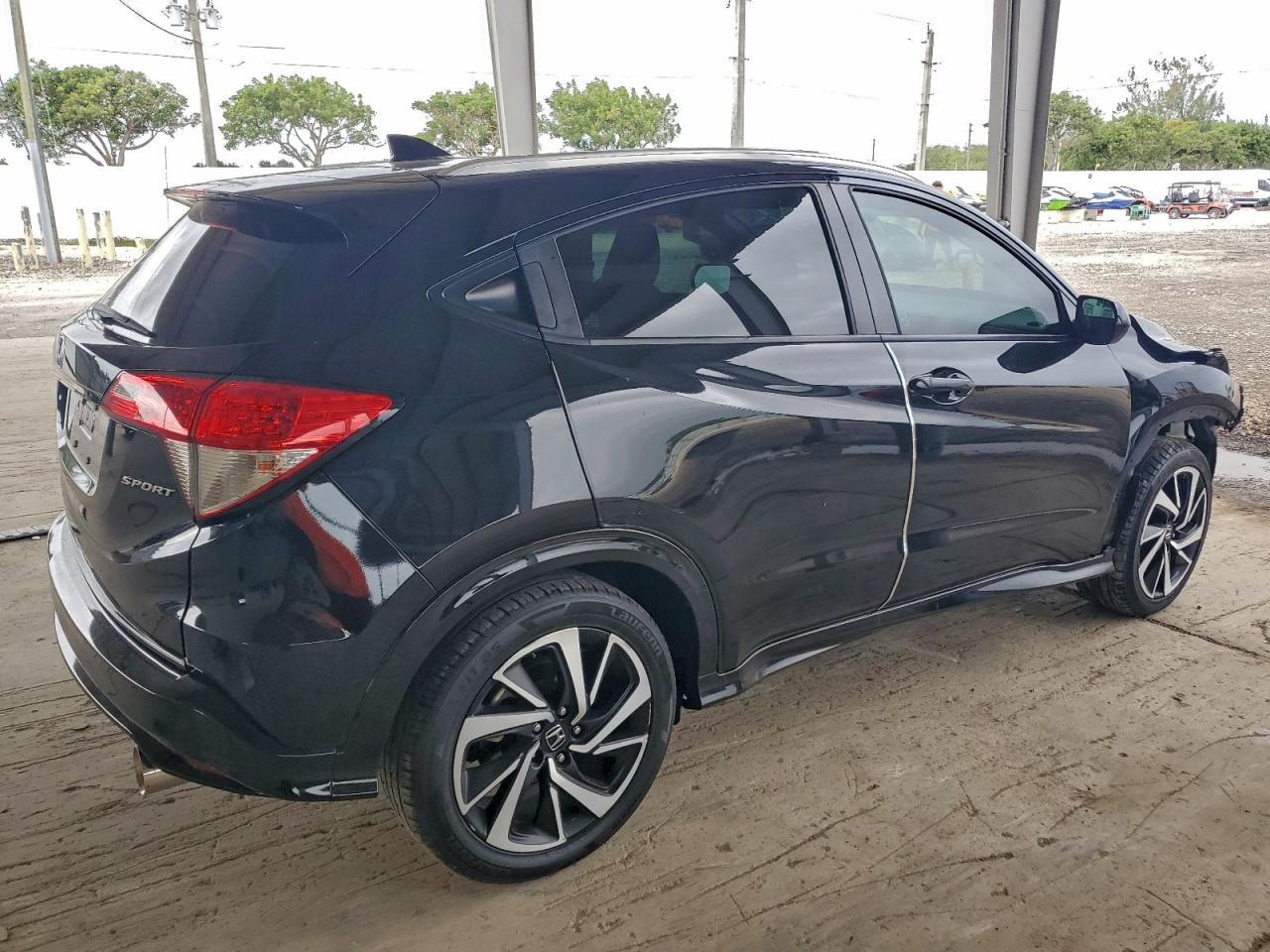 2019 Honda Hr-v Sport Black vin: 3CZRU5H13KG713635