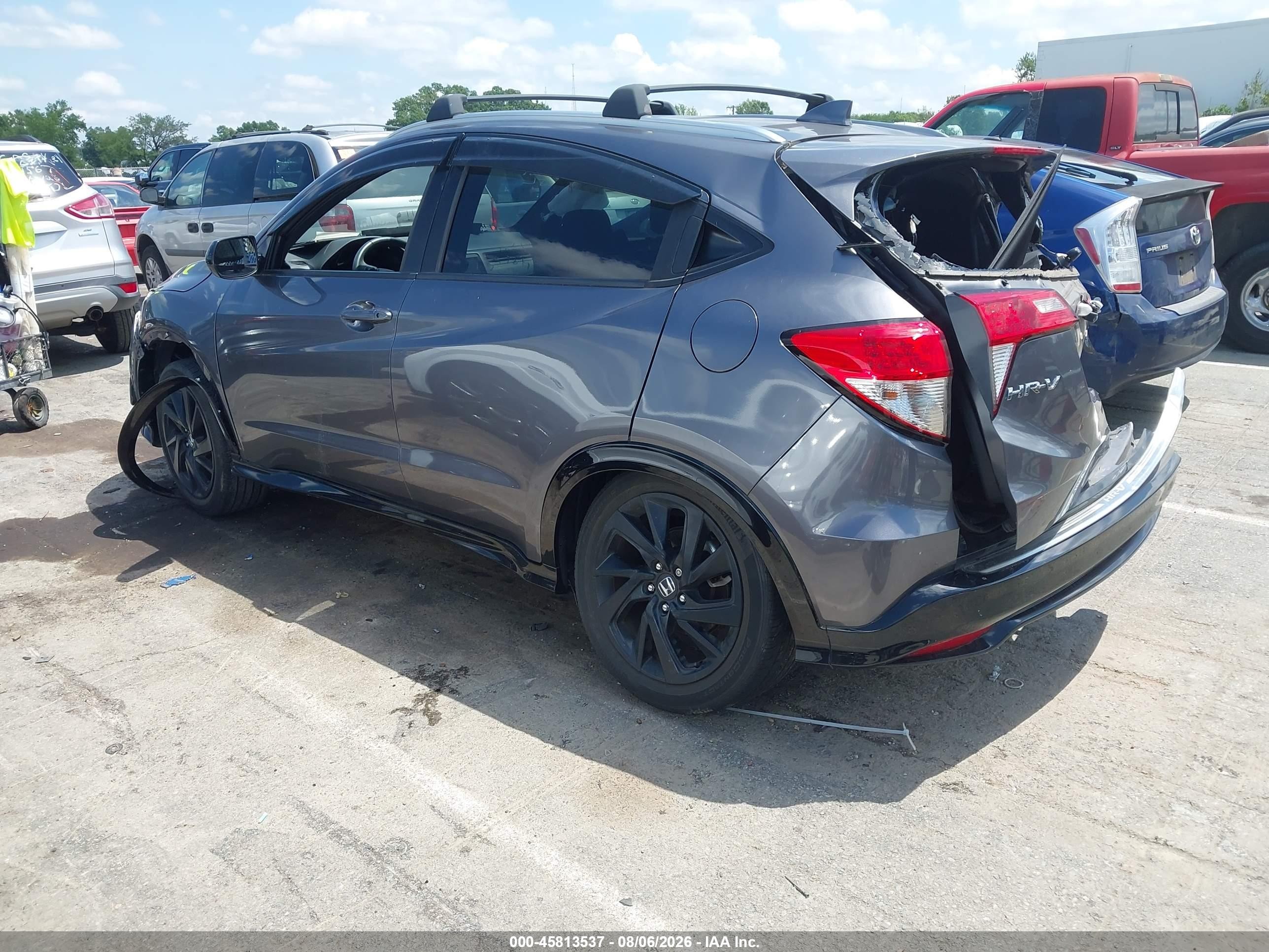 2021 Honda Hr-v 2wd Sport Gray vin: 3CZRU5H15MM704861