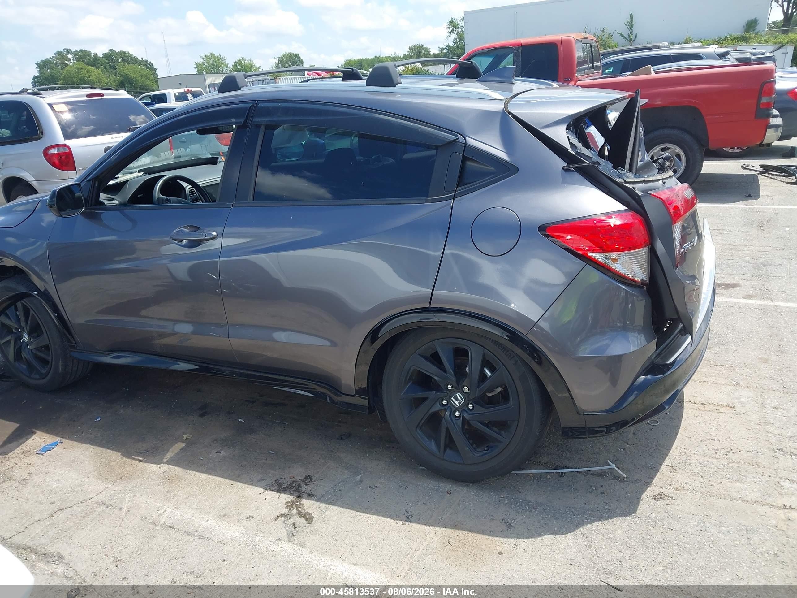 2021 Honda Hr-v 2wd Sport Gray vin: 3CZRU5H15MM704861