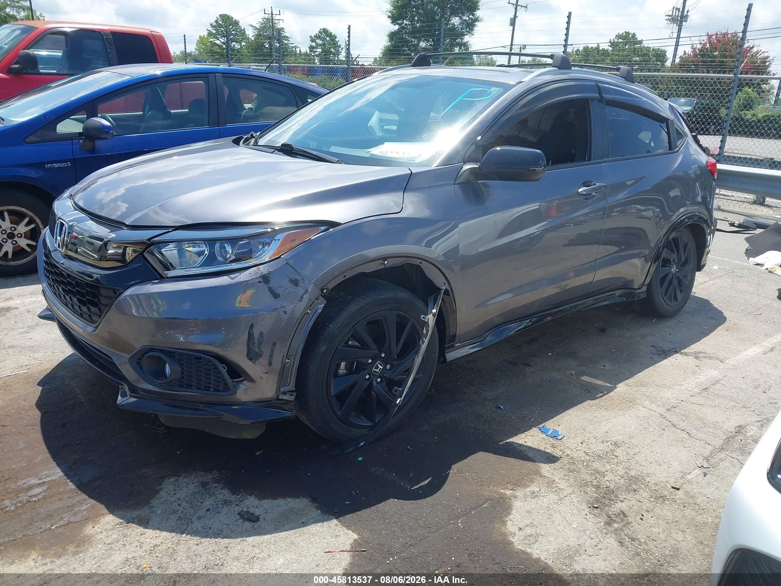 2021 Honda Hr-v 2wd Sport Gray vin: 3CZRU5H15MM704861