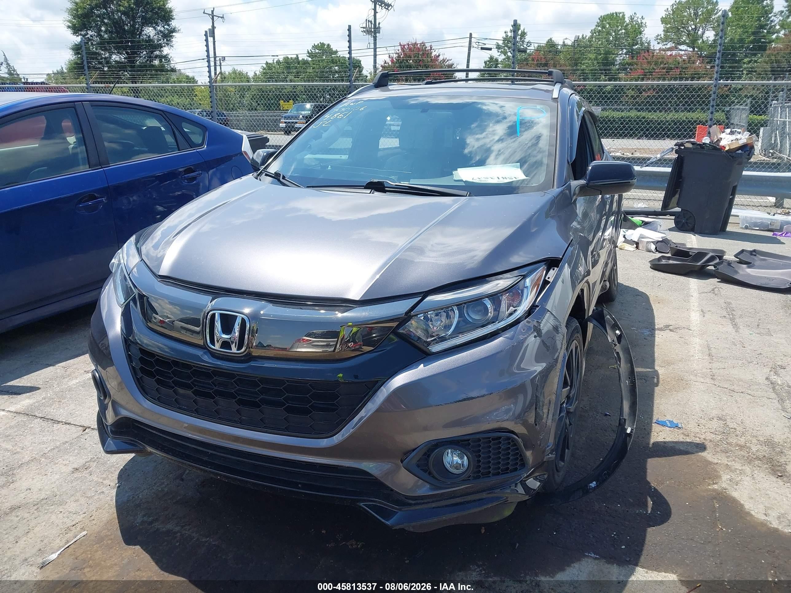 2021 Honda Hr-v 2wd Sport Gray vin: 3CZRU5H15MM704861