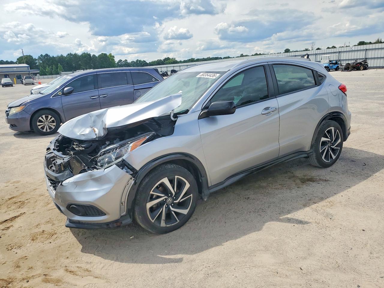2019 Honda Hr-v Sport Silver vin: 3CZRU5H19KM729873