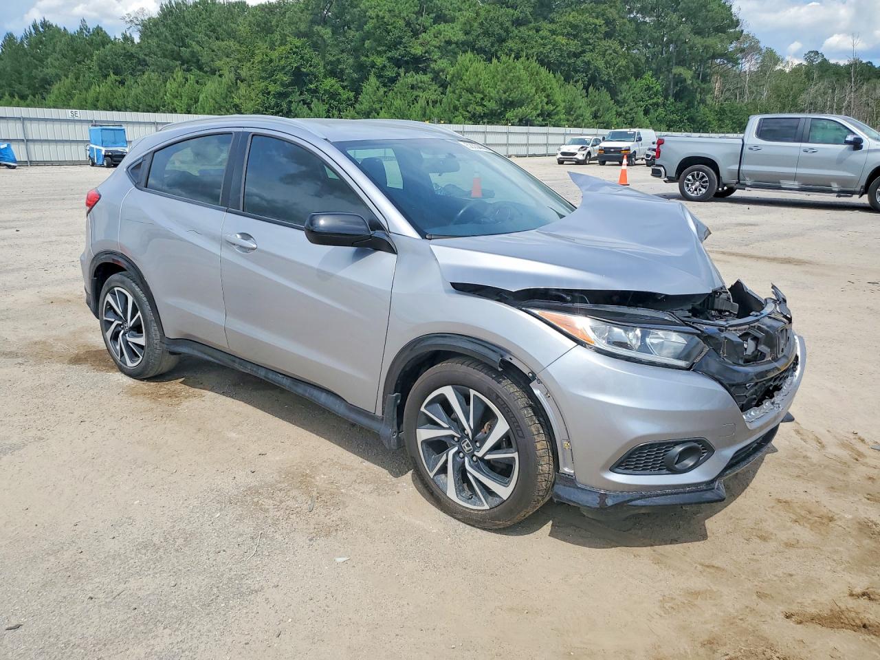 2019 Honda Hr-v Sport Silver vin: 3CZRU5H19KM729873