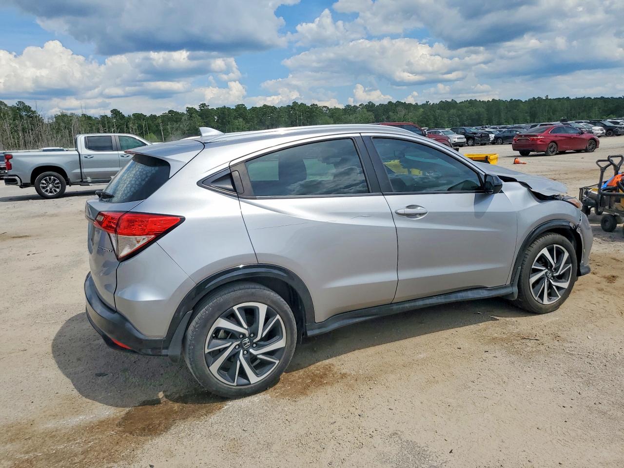 2019 Honda Hr-v Sport Silver vin: 3CZRU5H19KM729873