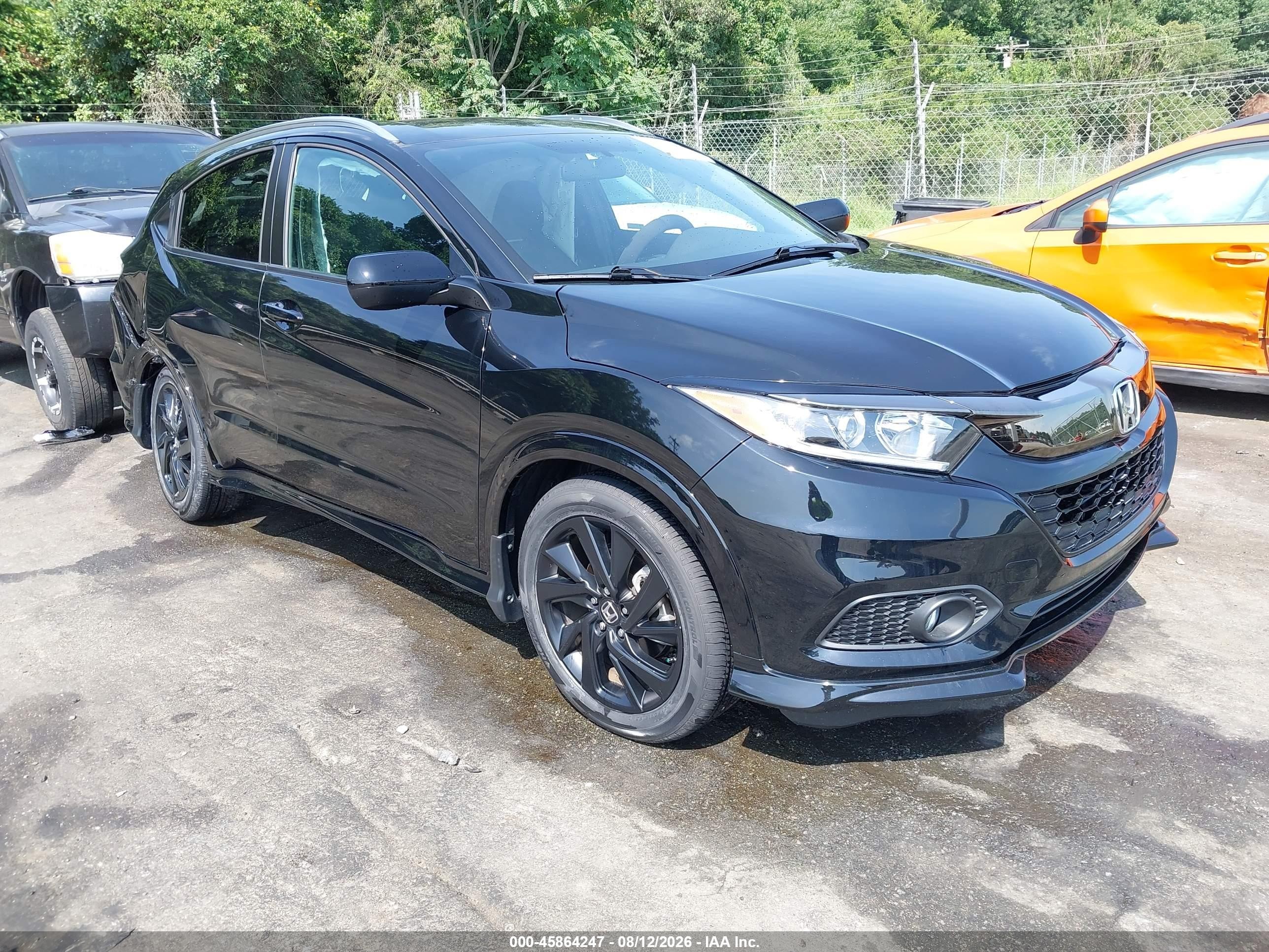 2022 Honda Hr-v 2wd Sport Black vin: 3CZRU5H19NM731692