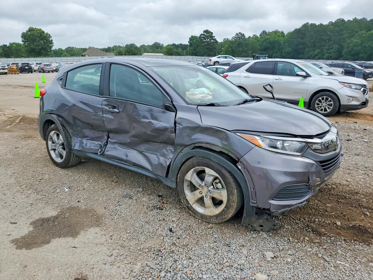 2020 Honda Hr-v Lx Gray vin: 3CZRU5H31LM708342