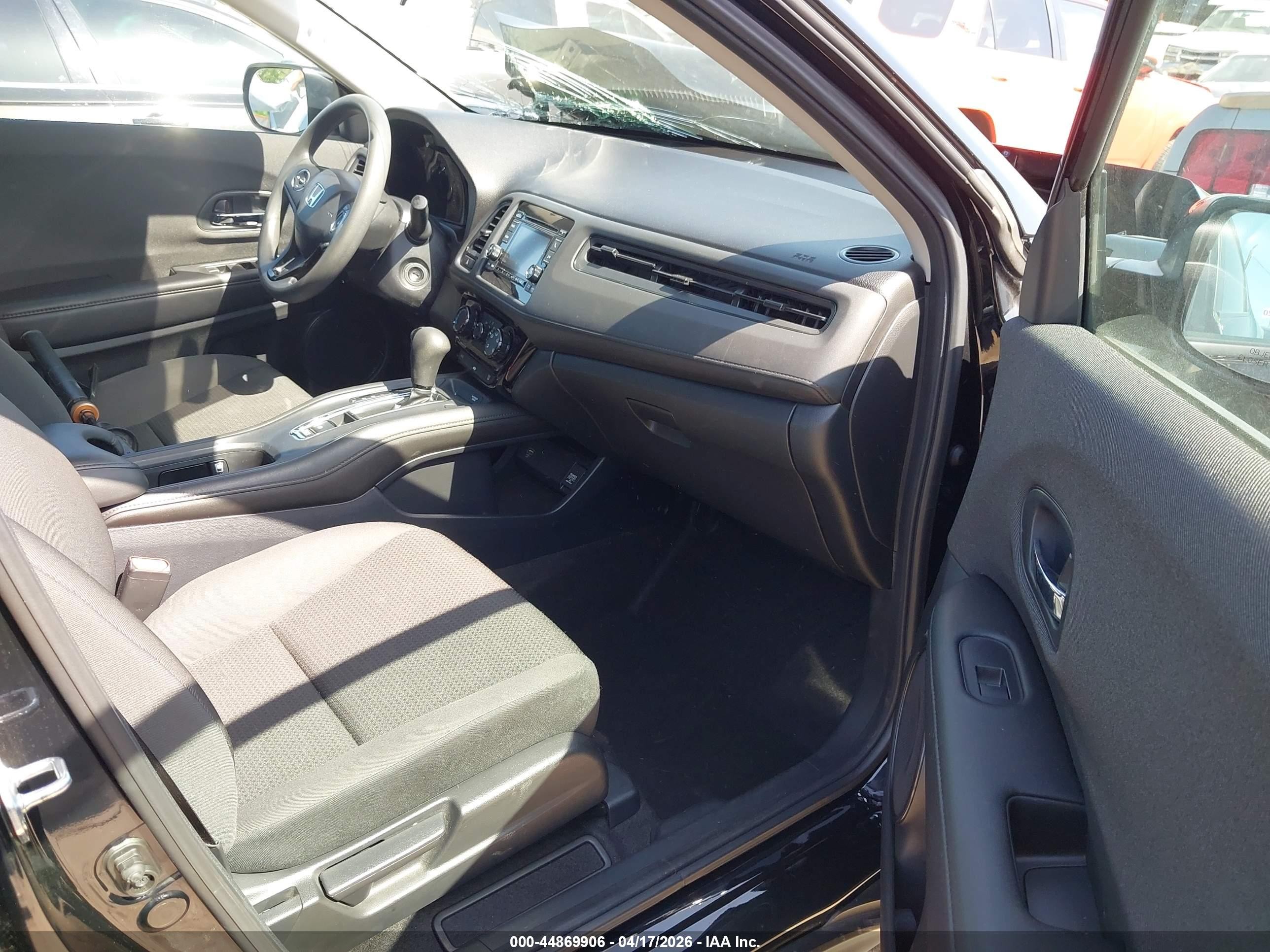 2022 Honda Hr-v 2wd Lx Black vin: 3CZRU5H31NM720736