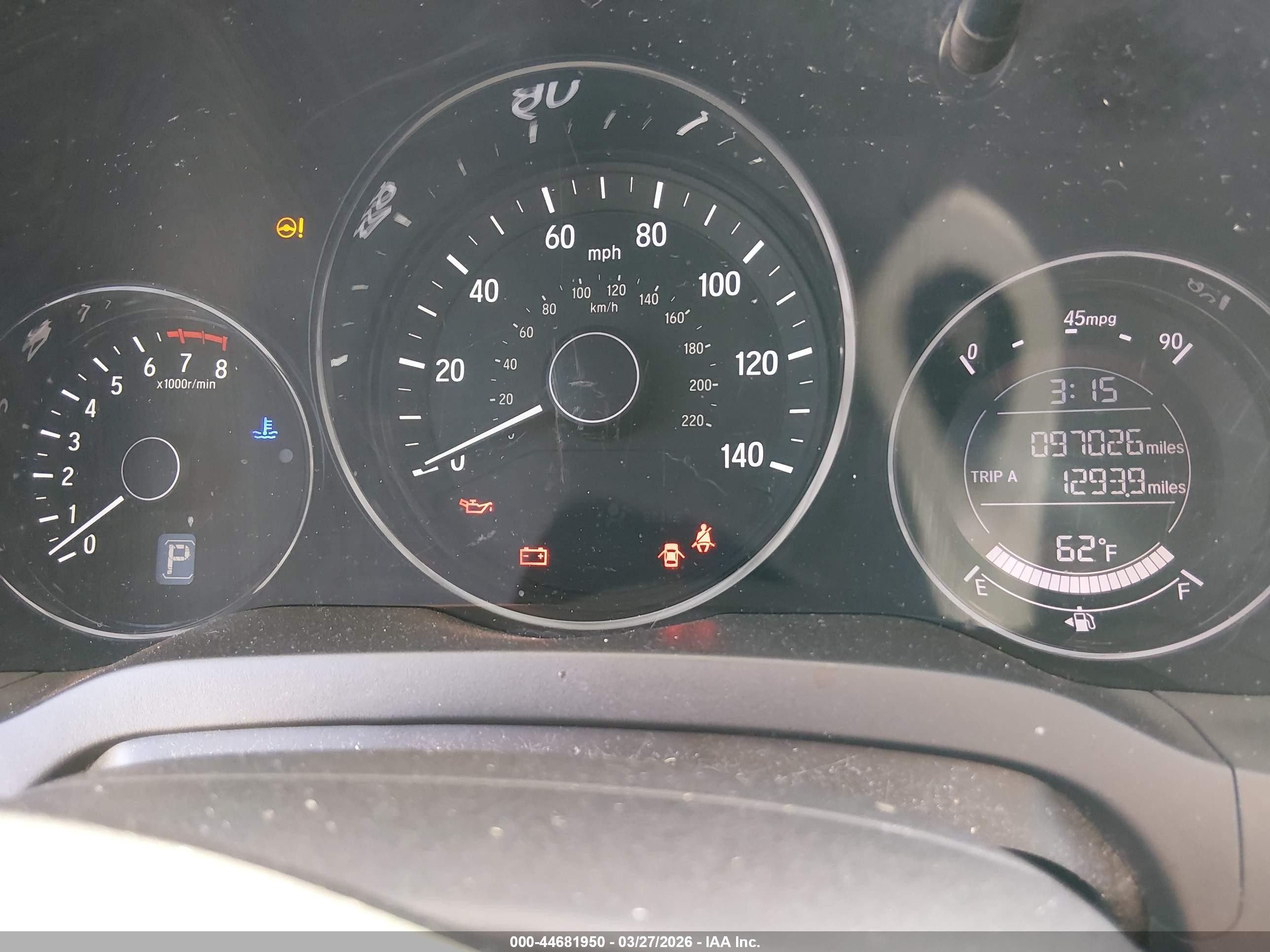 2017 Honda Hr-v Lx Red vin: 3CZRU5H32HG701440