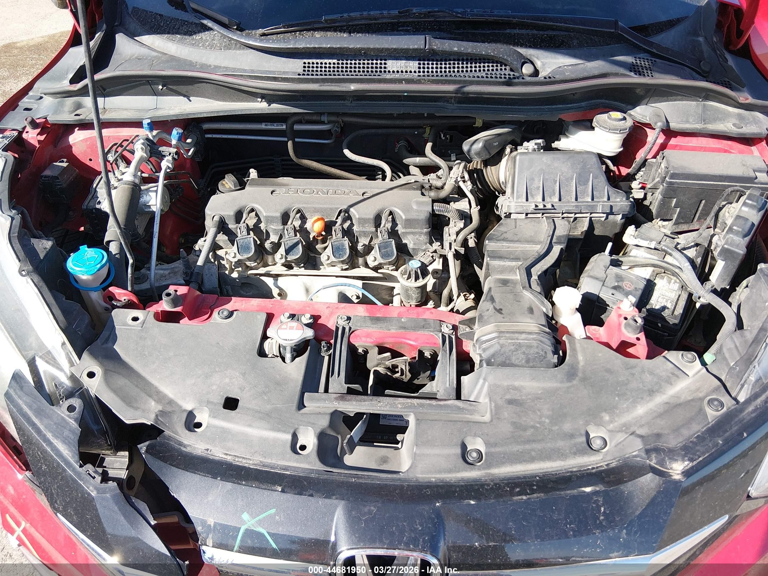 2017 Honda Hr-v Lx Red vin: 3CZRU5H32HG701440