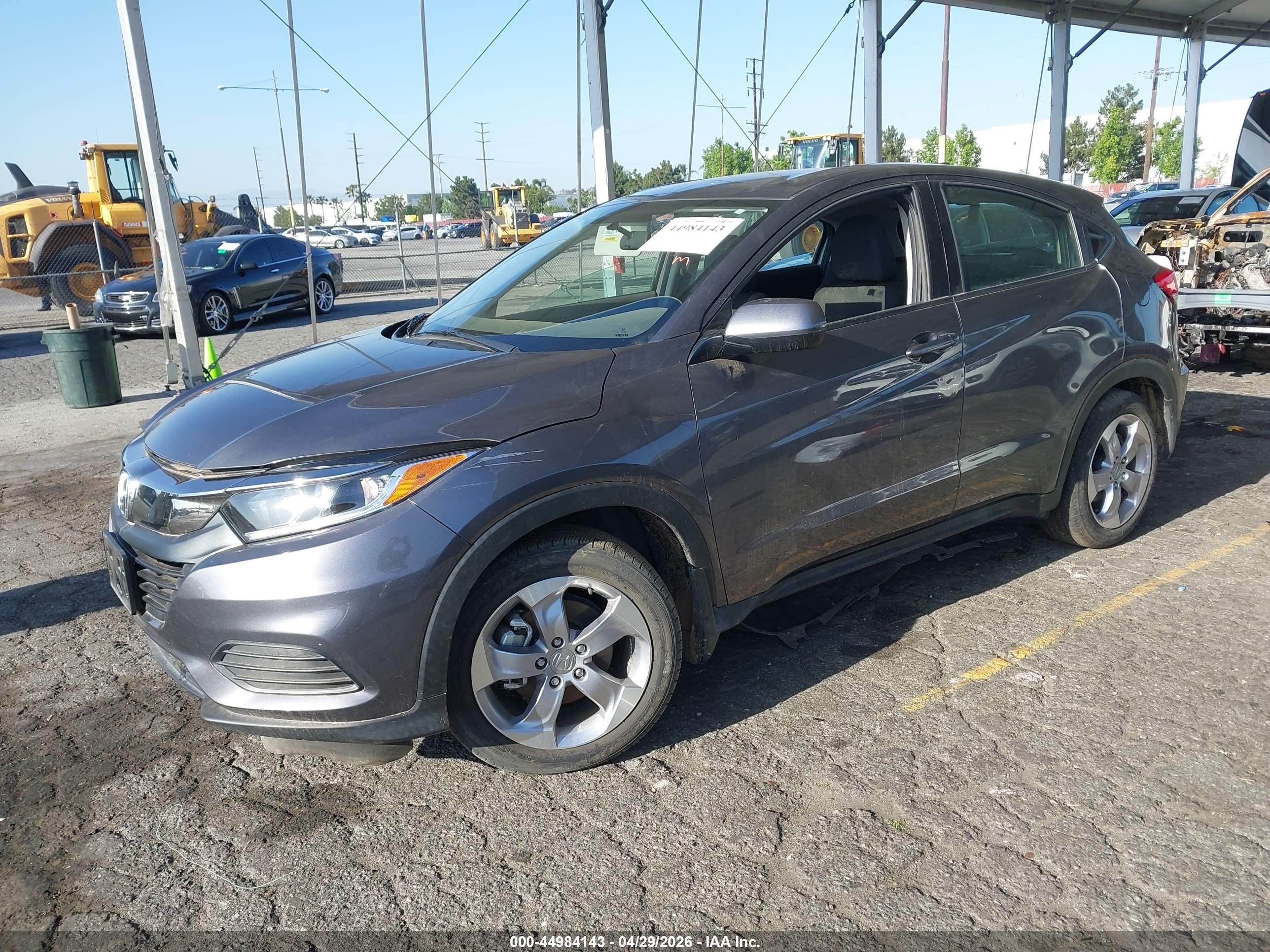 2022 Honda Hr-v 2wd Lx Gray vin: 3CZRU5H32NM716226