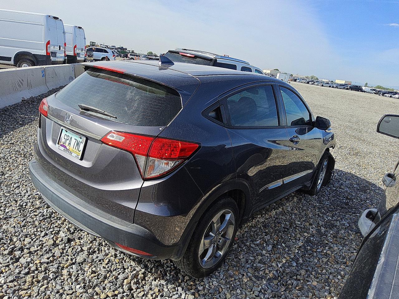 2019 Honda Hr-v Lx Black vin: 3CZRU5H33KG706783